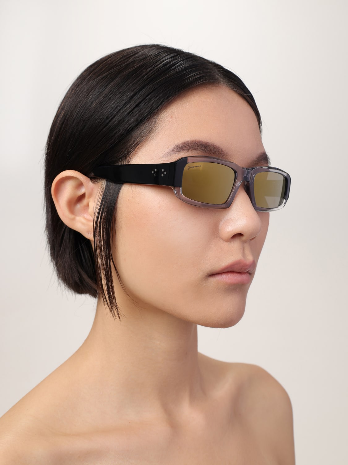 サングラス JACQUEMUS Woman Sunglasses Black LES LUNETTES ALTU MULTI JACQUEMUS: Sunglasses woman - Black | Jacquemus sunglasses