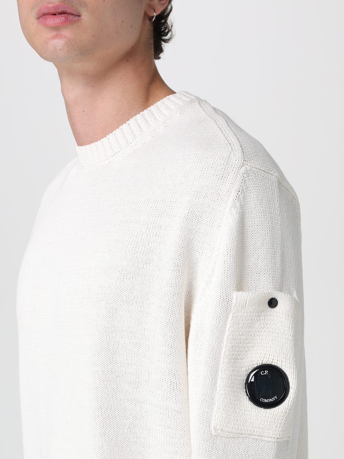 C.P. COMPANY JUMPER: Jumper men C.P. Company, White - Img 3