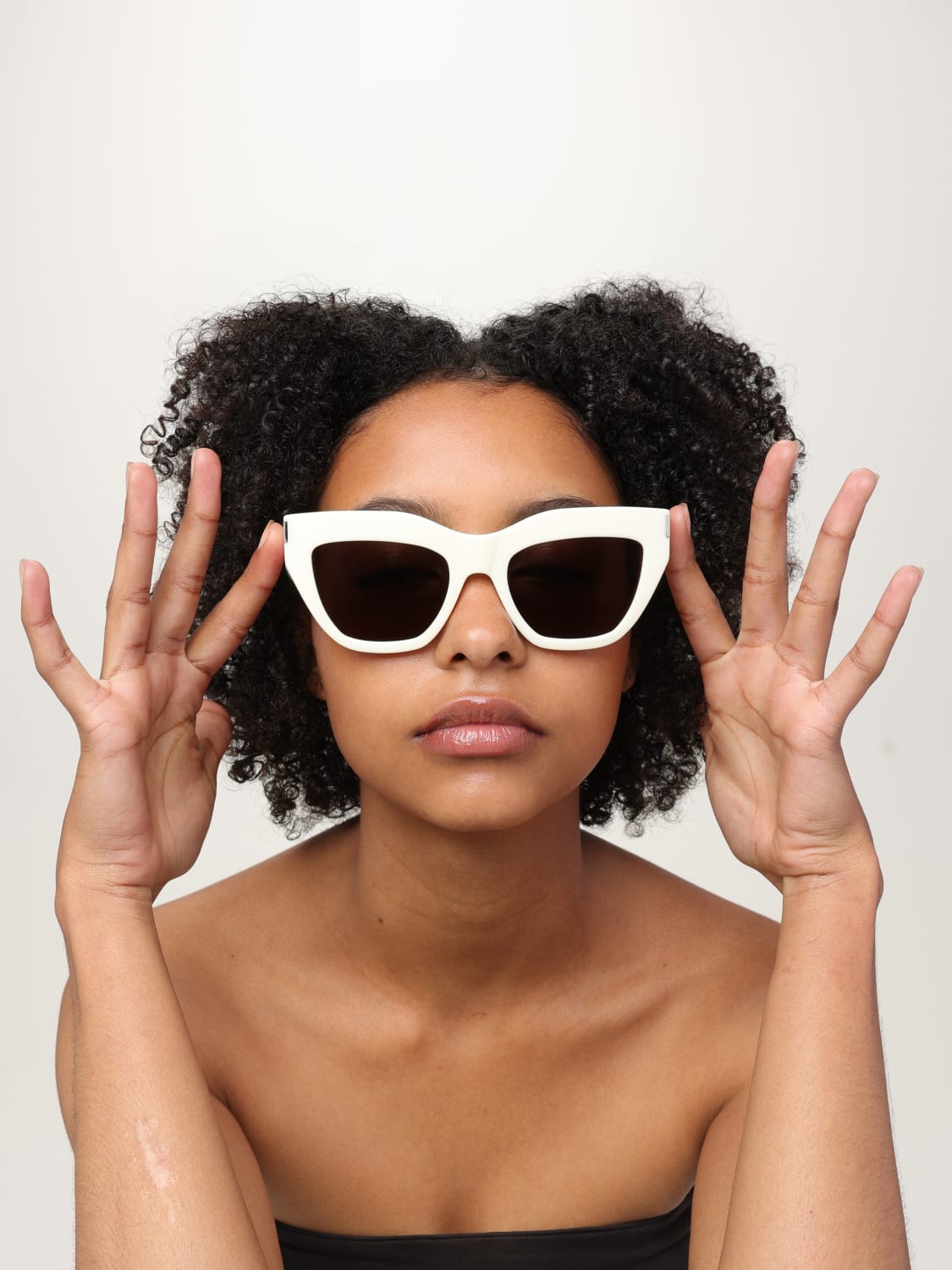 SAINT LAURENT SUNGLASSES: Sunglasses woman Saint Laurent, Ivory - Img 2