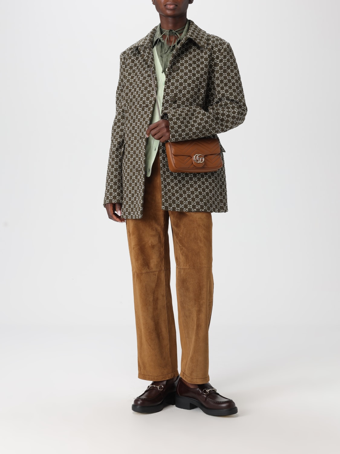 GUCCI SWEATER: Cardigan woman Gucci, Green - Img 2