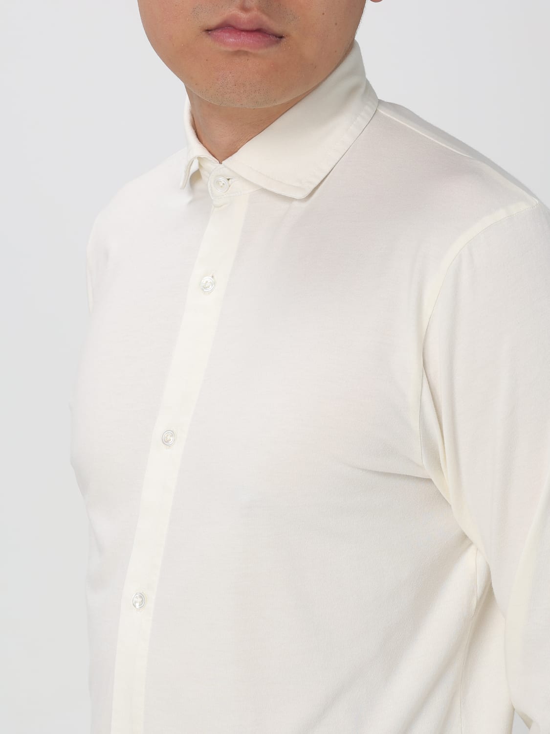 DOPPIAA CHEMISE: Chemise homme Doppiaa, Crème - Img 3
