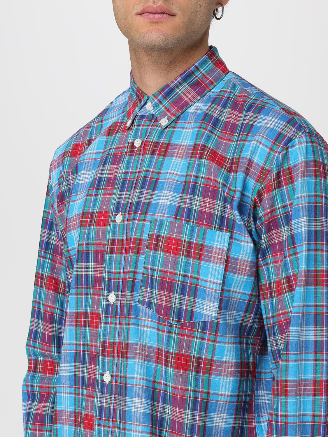 COMME DES GARCONS CAMICIA: Camicia in cotone tartan Comme Des Garcons, Fantasia - Img 3