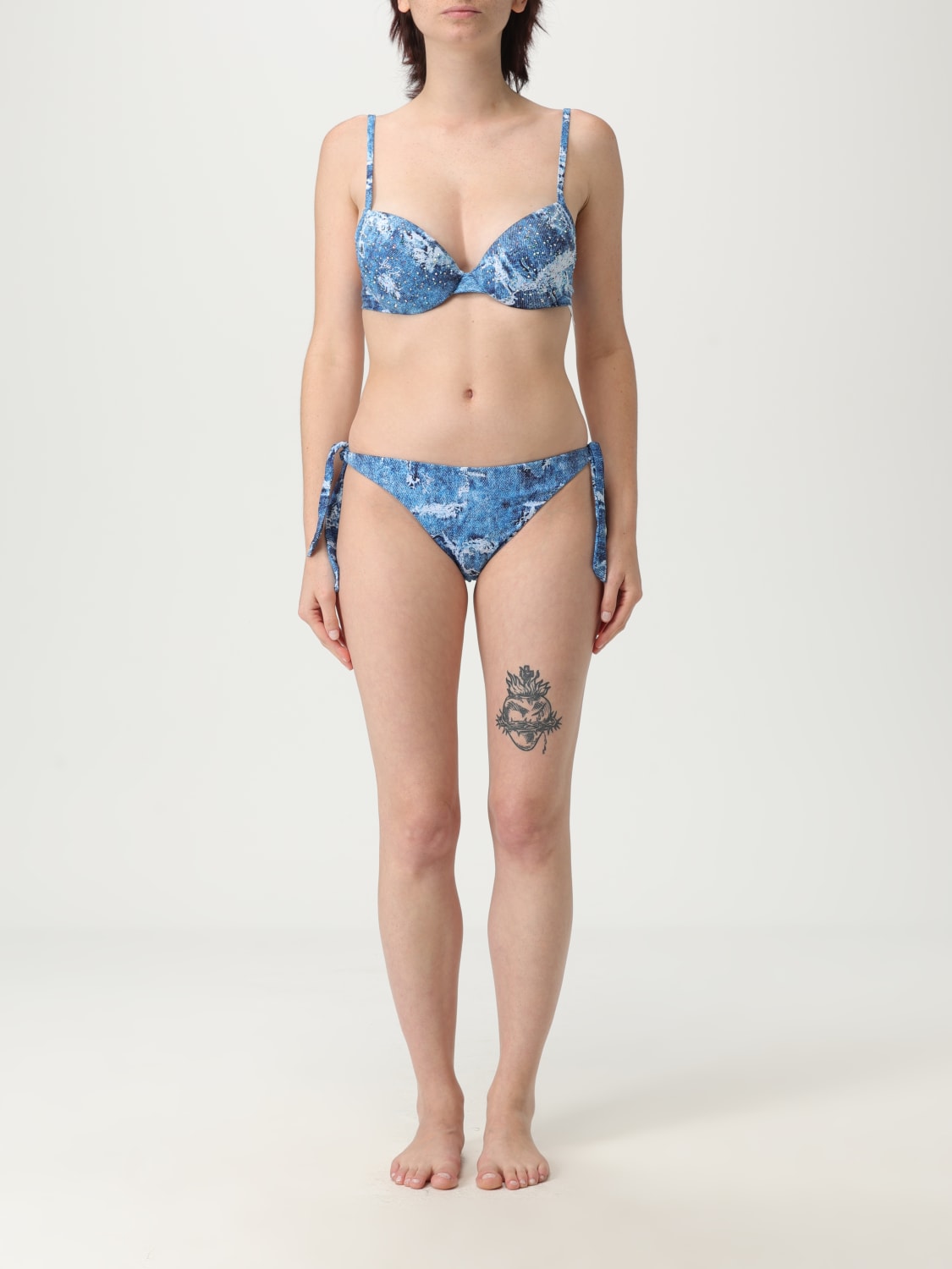ワンピース水着 LIU JO Woman Swimsuit Denim VA5008J4860 M9144 LIU JO: Swimsuit woman - Denim | Liu Jo swimsuit VA5008J4860