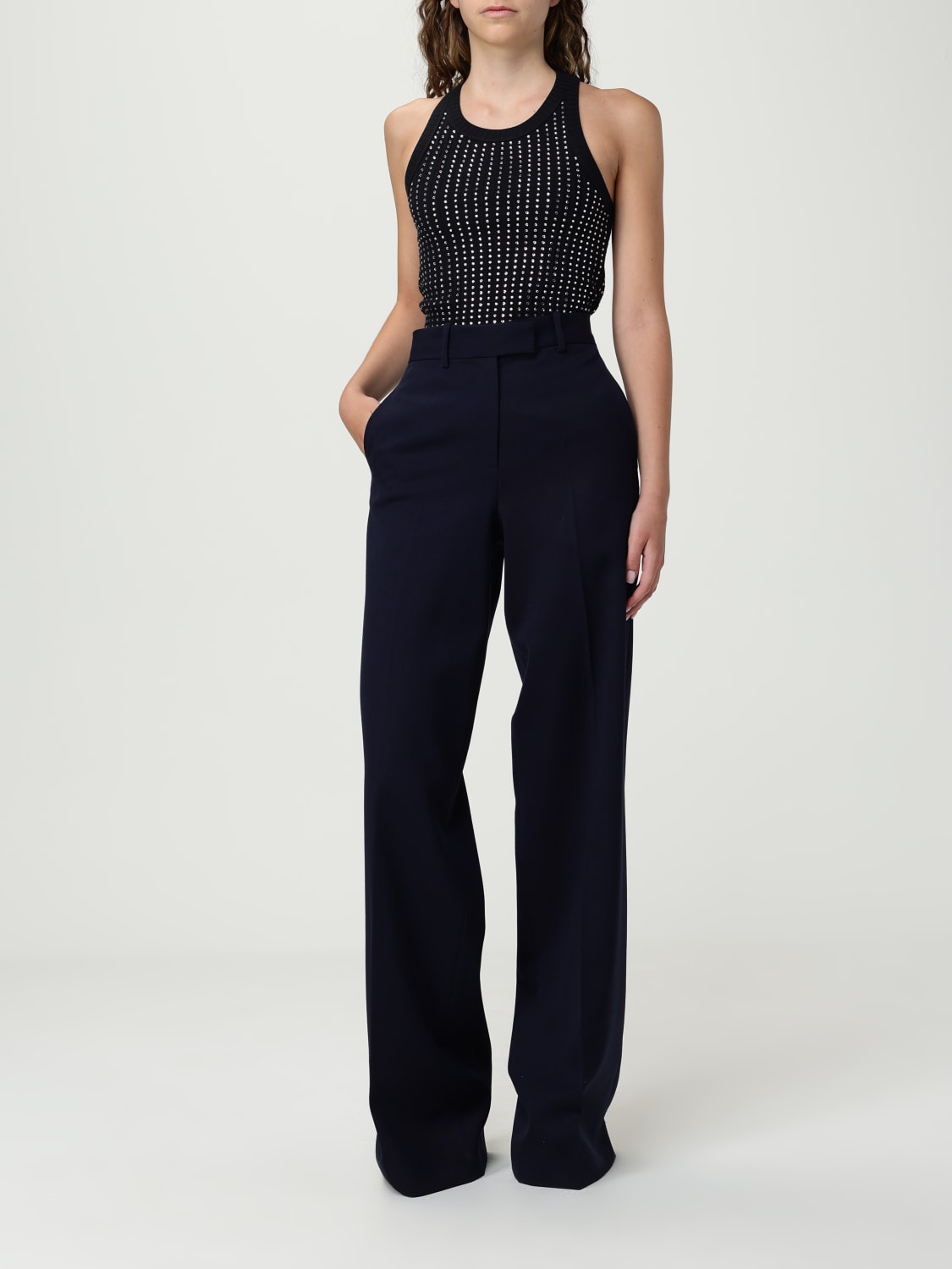 パンツ THE ATTICO Woman Pants Blue 250WCP253W046 184 THE ATTICO: Pants woman - Blue | The Attico pants
