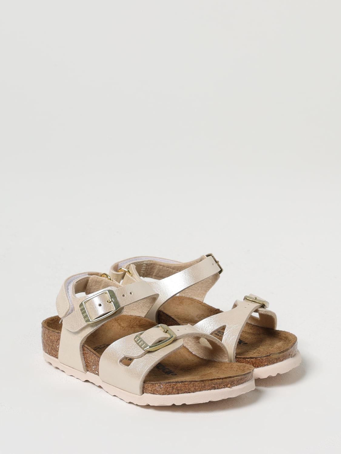 BIRKENSTOCK SCARPE: Sandalo Rio Birkenstock in Birko-Flor, Bianco - Img 2