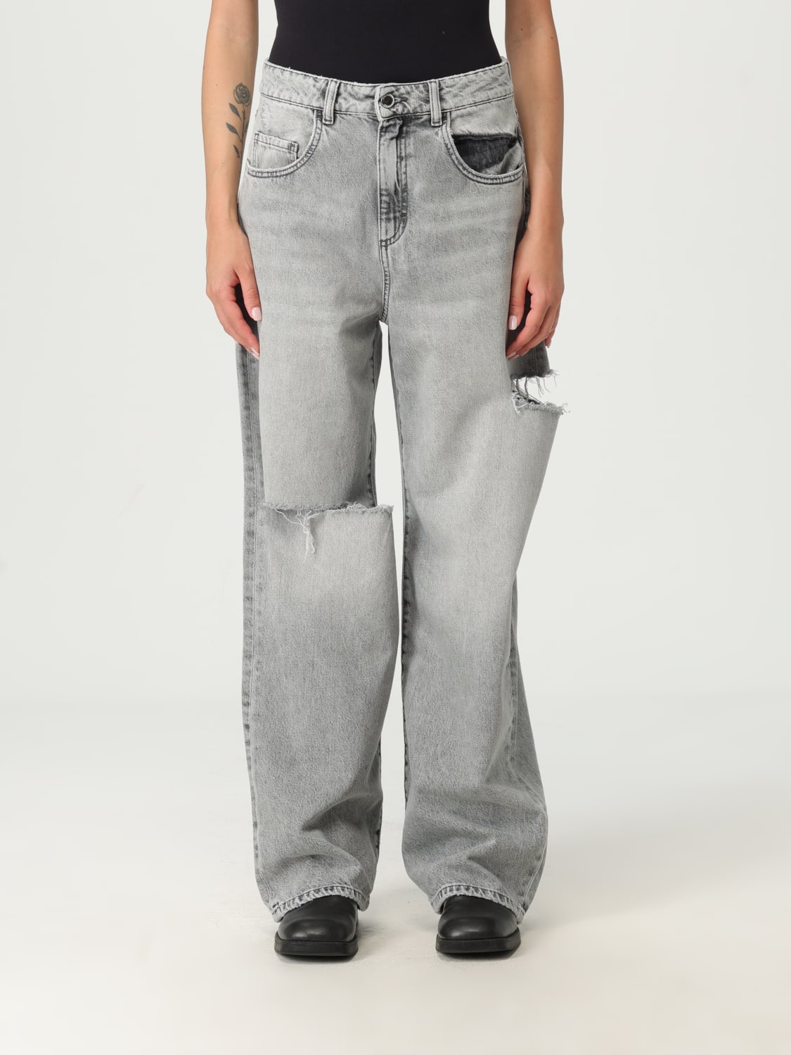 ICON DENIM LOS ANGELES JEANS: Jeans woman Icon Denim Los Angeles, Grey - Img 1