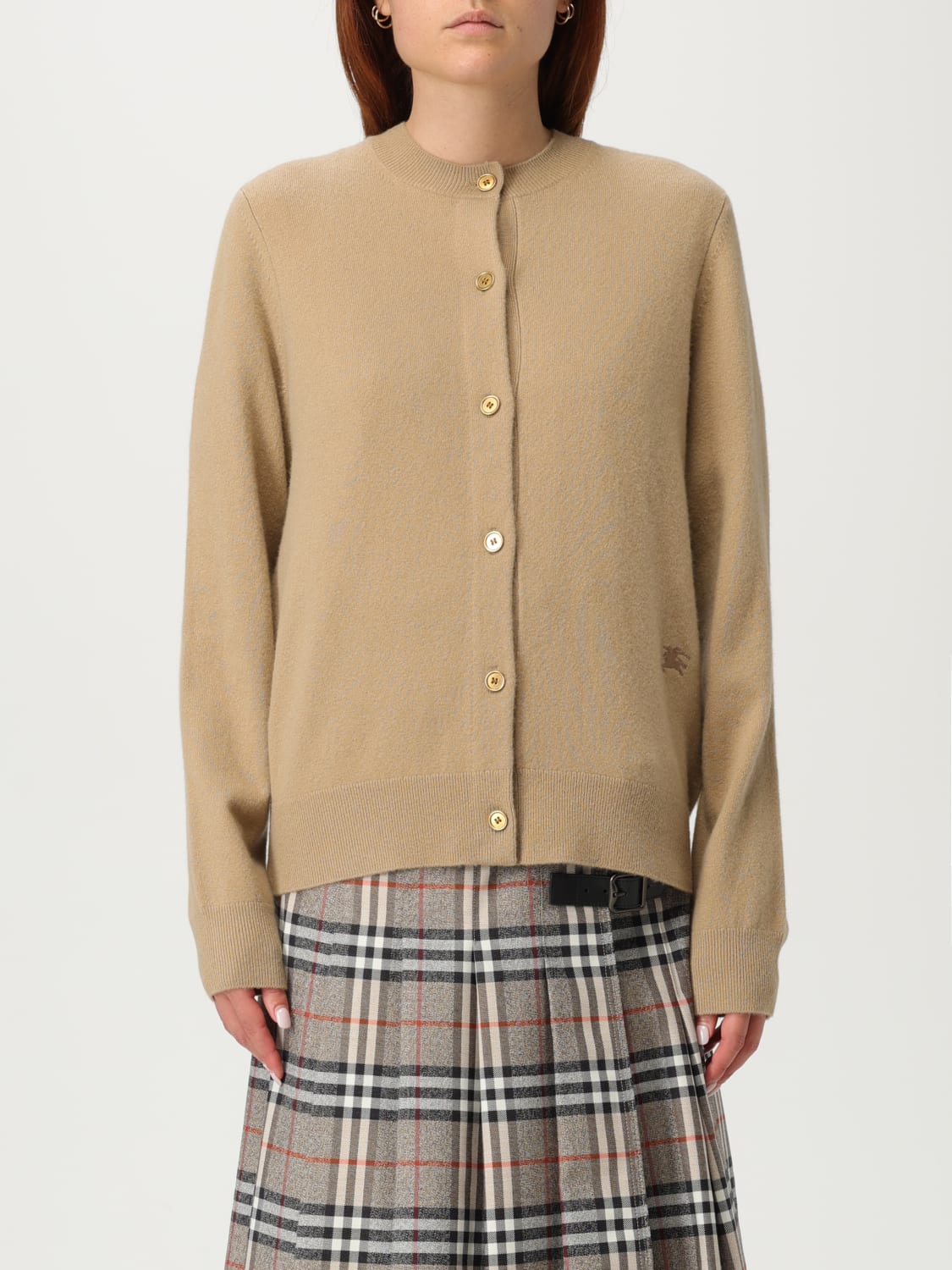 BURBERRY SWEATER: Sweater woman Burberry, Apricot - Img 1