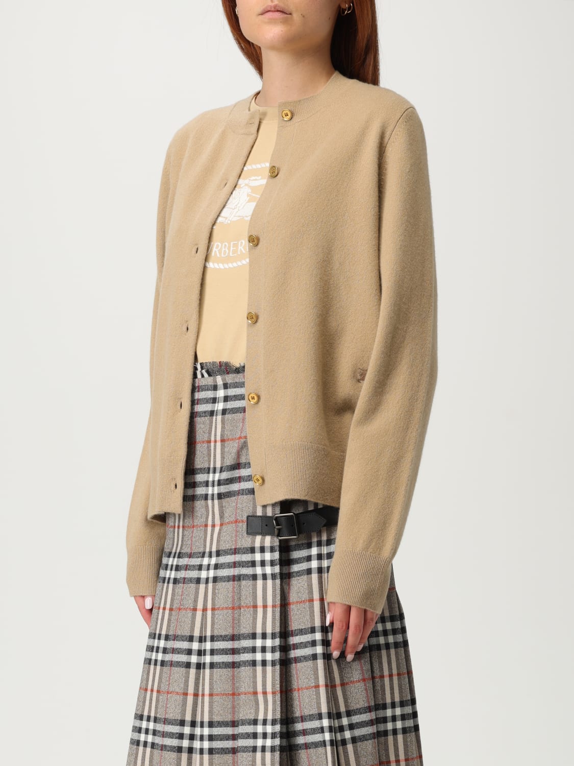 BURBERRY SWEATER: Sweater woman Burberry, Apricot - Img 4