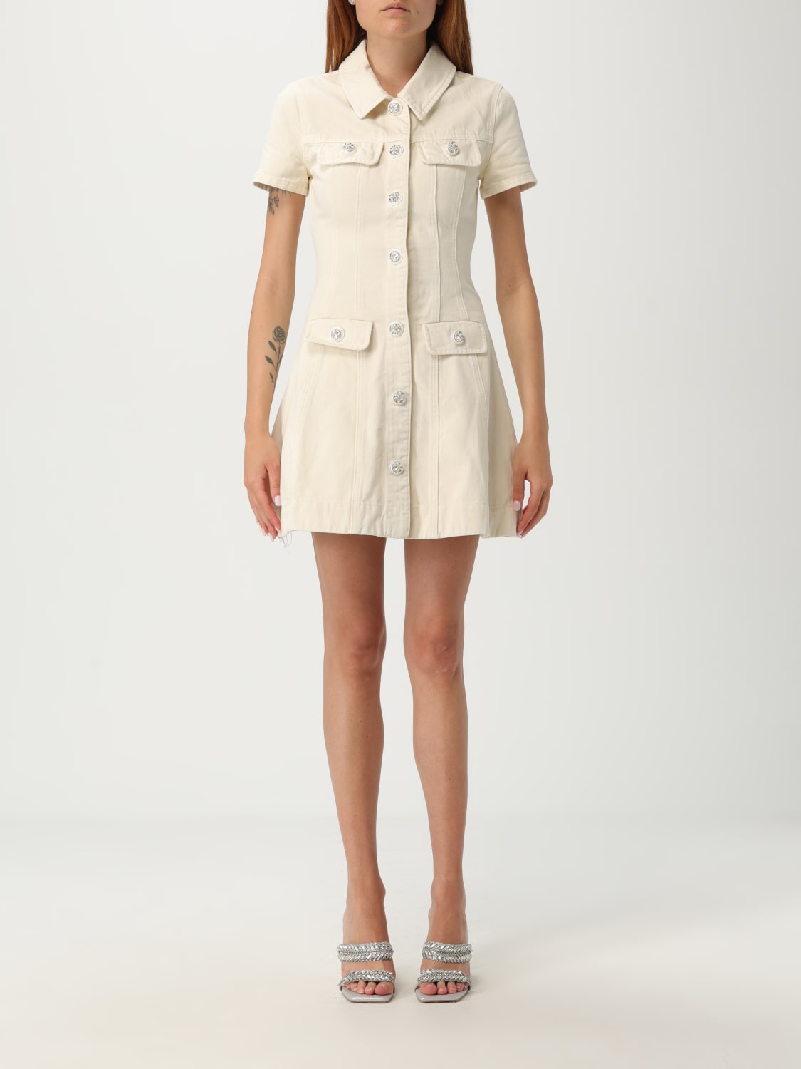 SELF-PORTRAIT: Dress woman - White | Self-Portrait dress