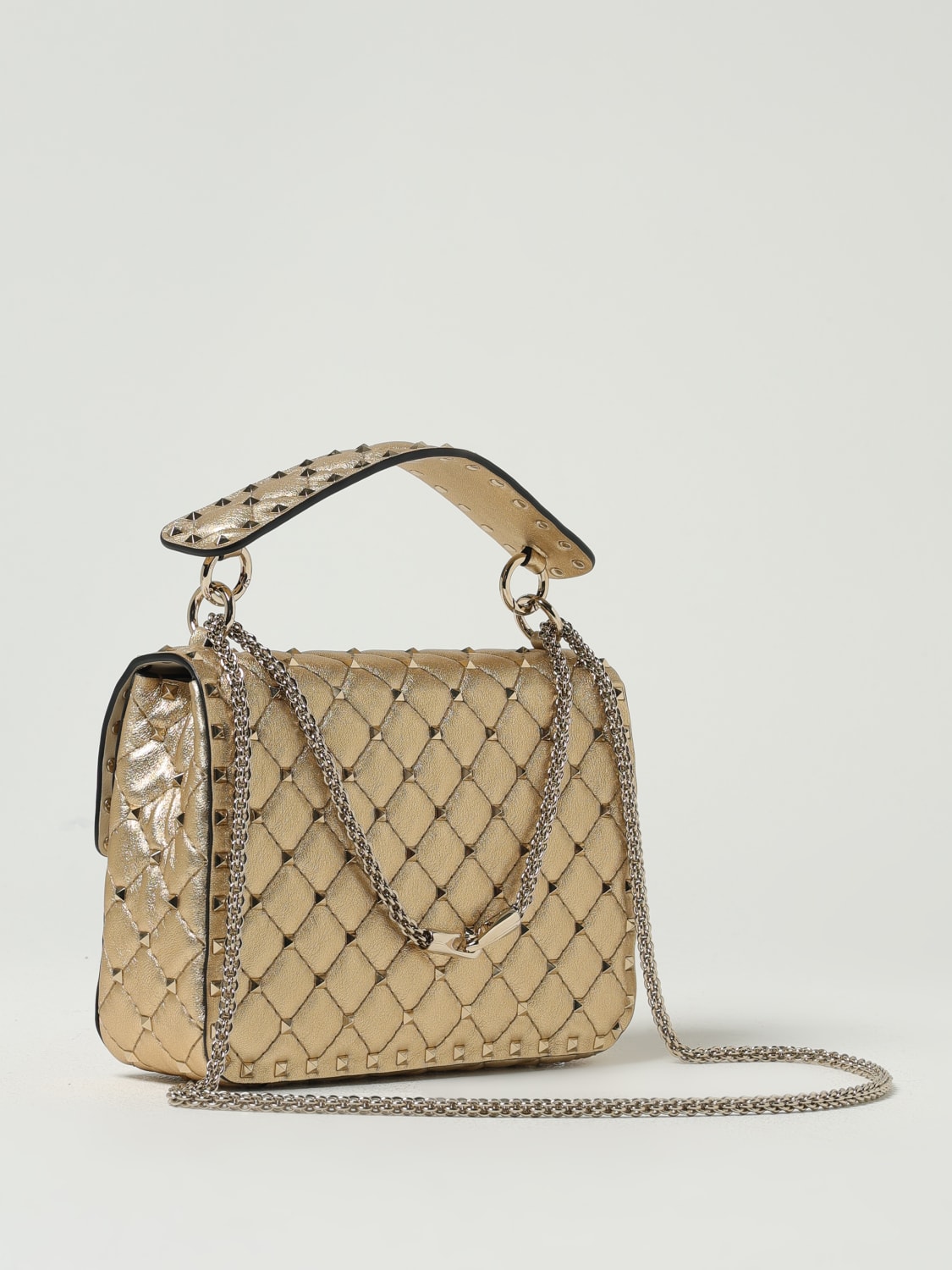 VALENTINO GARAVANI MINI BAG: Shoulder bag woman Valentino Garavani, Gold - Img 3