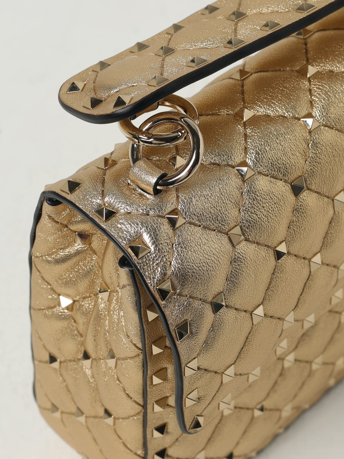 VALENTINO GARAVANI MINI BAG: Shoulder bag woman Valentino Garavani, Gold - Img 4