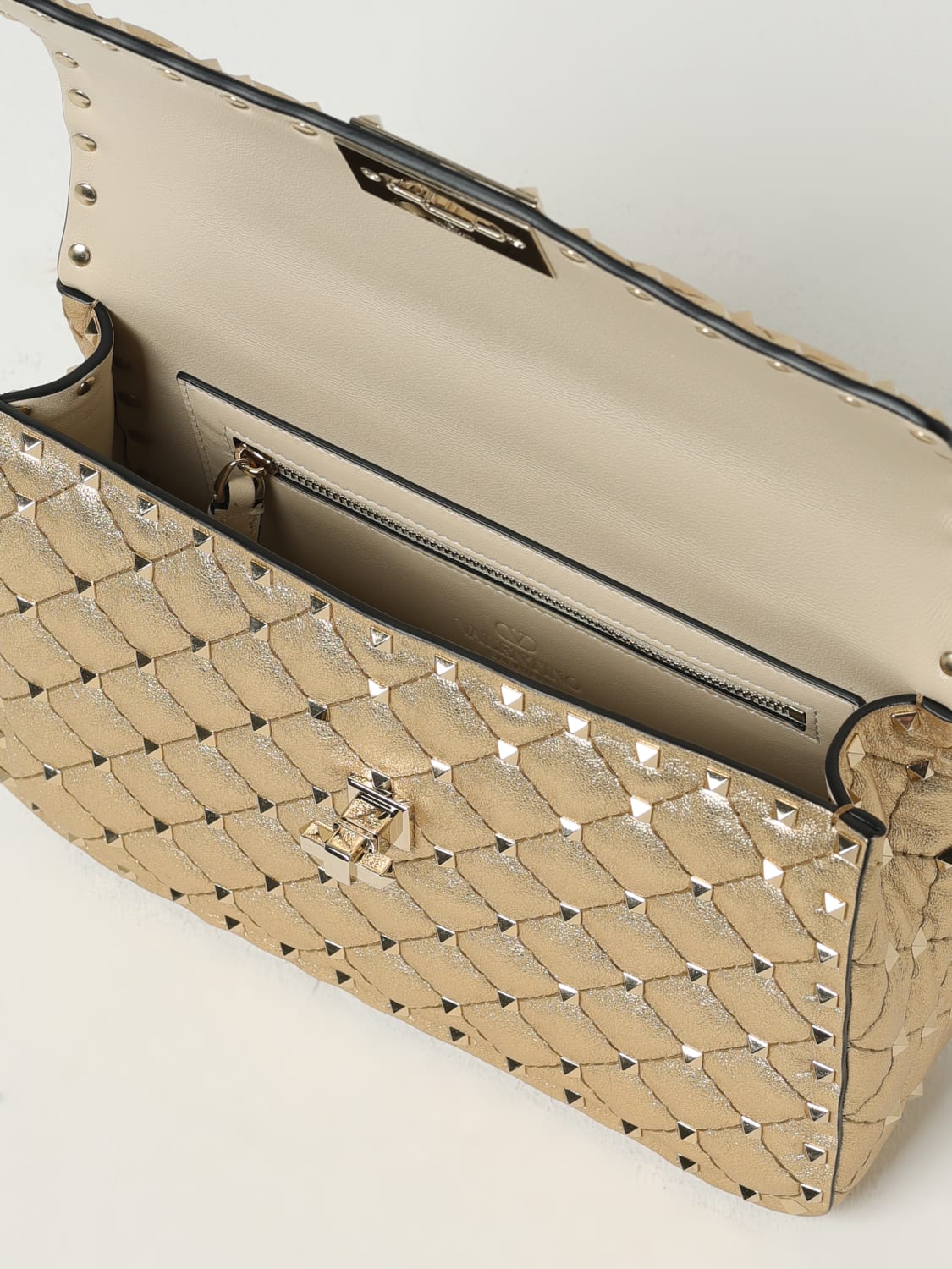 VALENTINO GARAVANI MINI BAG: Shoulder bag woman Valentino Garavani, Gold - Img 5