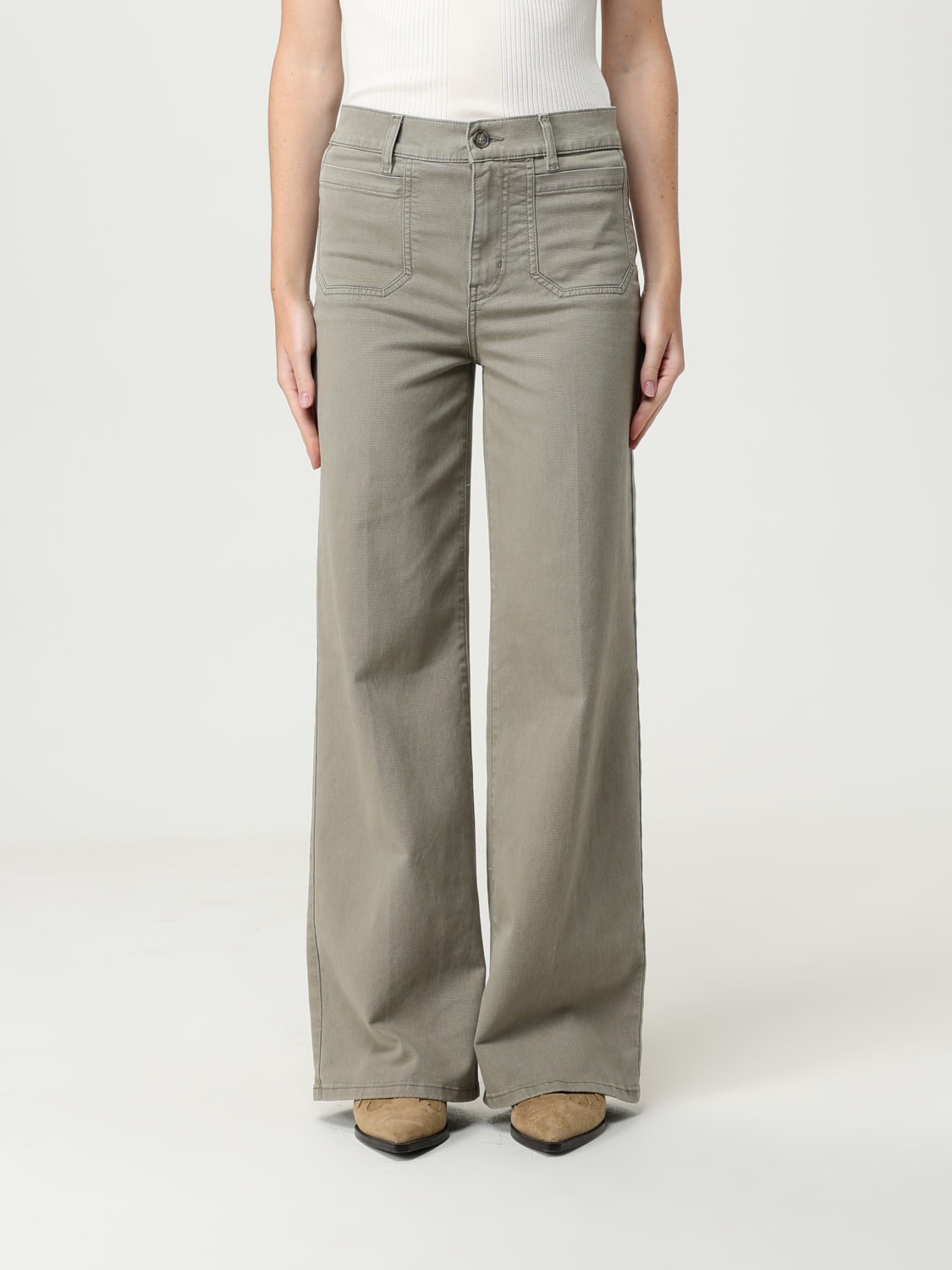 FRAME JEANS: Jeans woman Frame, Beige - Img 1