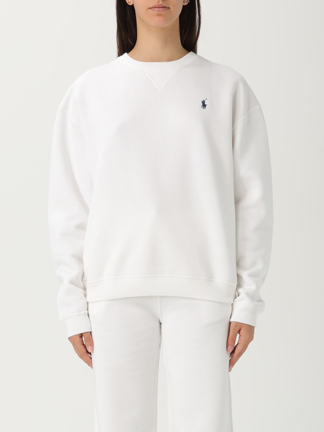 POLO RALPH LAUREN SUDADERA: Sudadera mujer Polo Ralph Lauren, Blanco - Img 1
