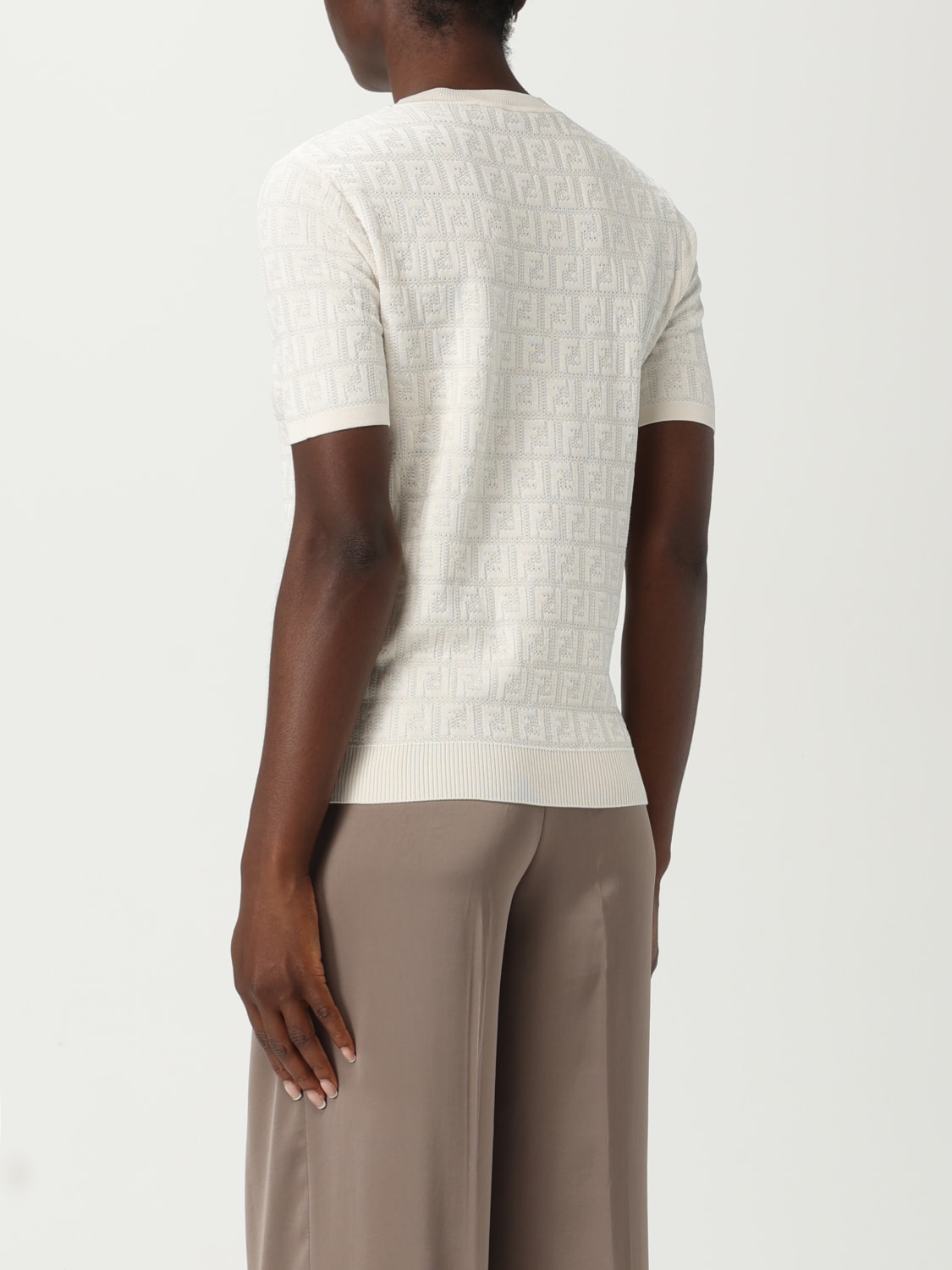 FENDI SWEATER: T-shirt woman Fendi, White - Img 3