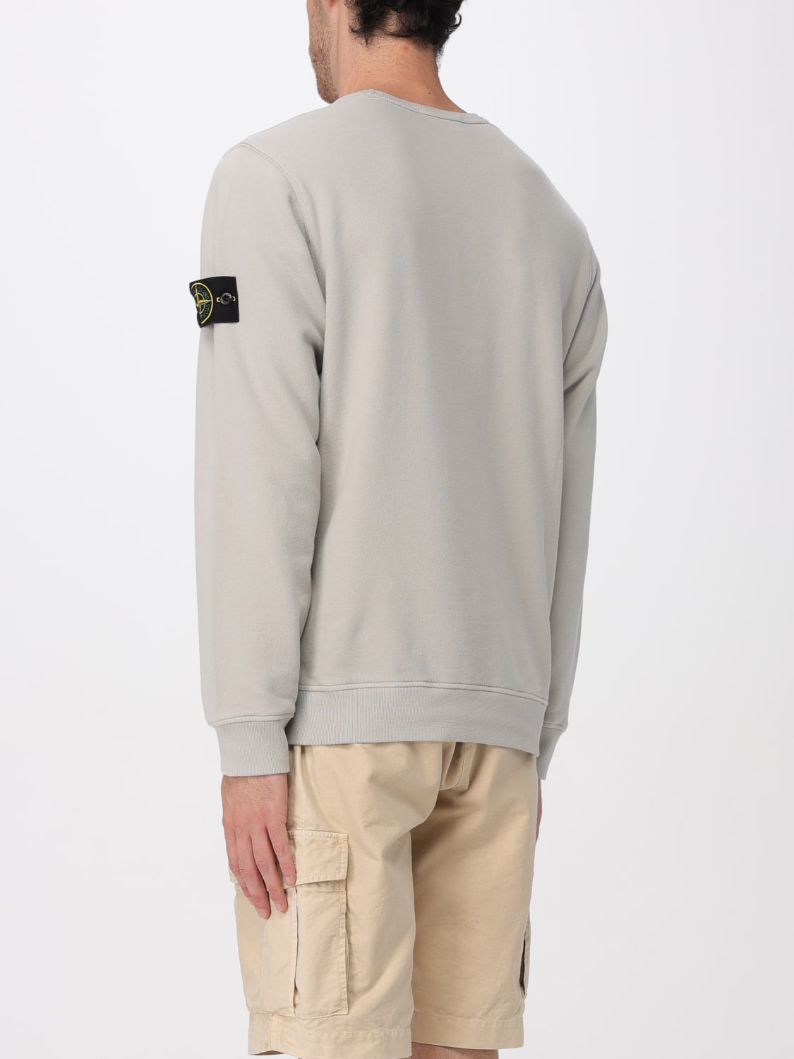 STONE ISLAND 스웨트셔츠: 스웨트셔츠 남성 Stone Island, 그레이 1 - Img 2