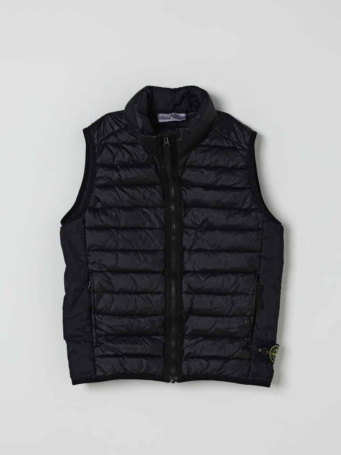 STONE ISLAND JUNIOR WAISTCOAT: Jacket kids Stone Island Junior, Black - Img 1