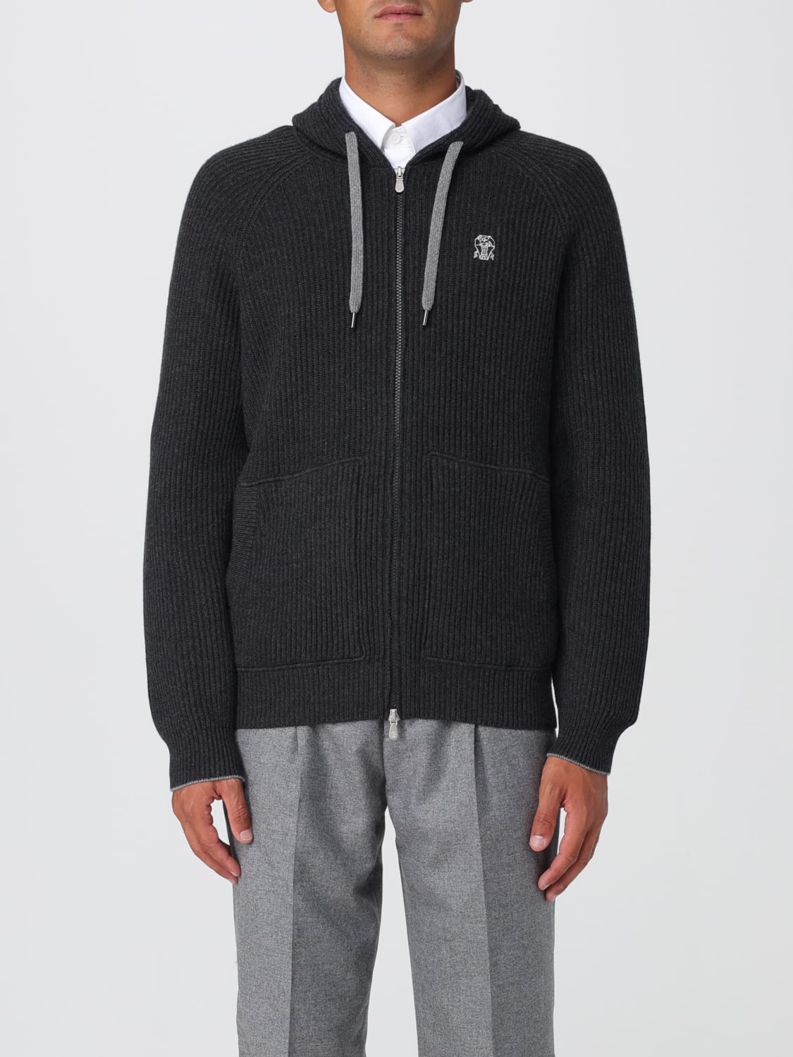 BRUNELLO CUCINELLI SWEATSHIRT: Sweatshirt herren Brunello Cucinelli, Grau - Img 1
