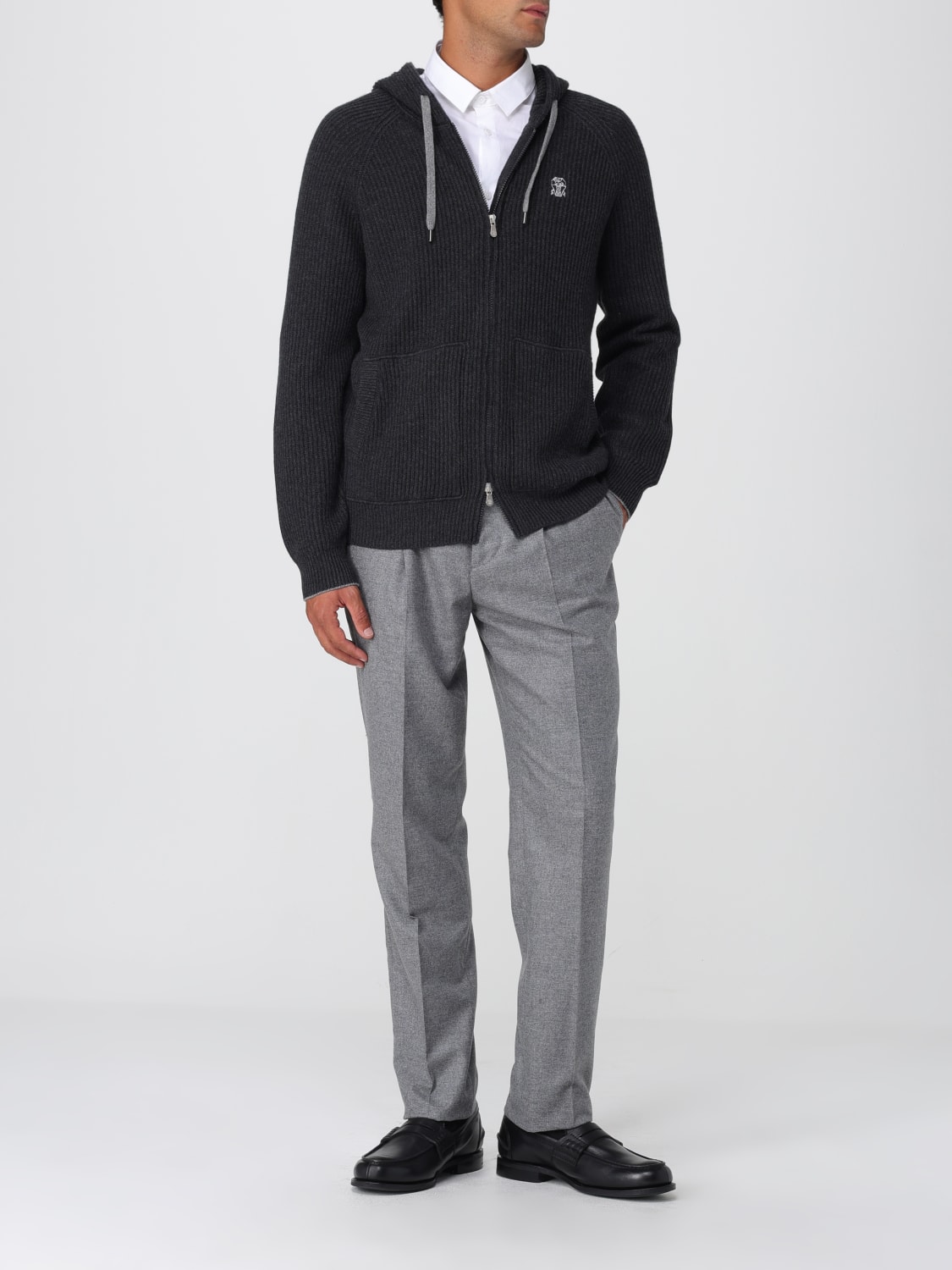 BRUNELLO CUCINELLI SWEATSHIRT: Sweatshirt herren Brunello Cucinelli, Grau - Img 2