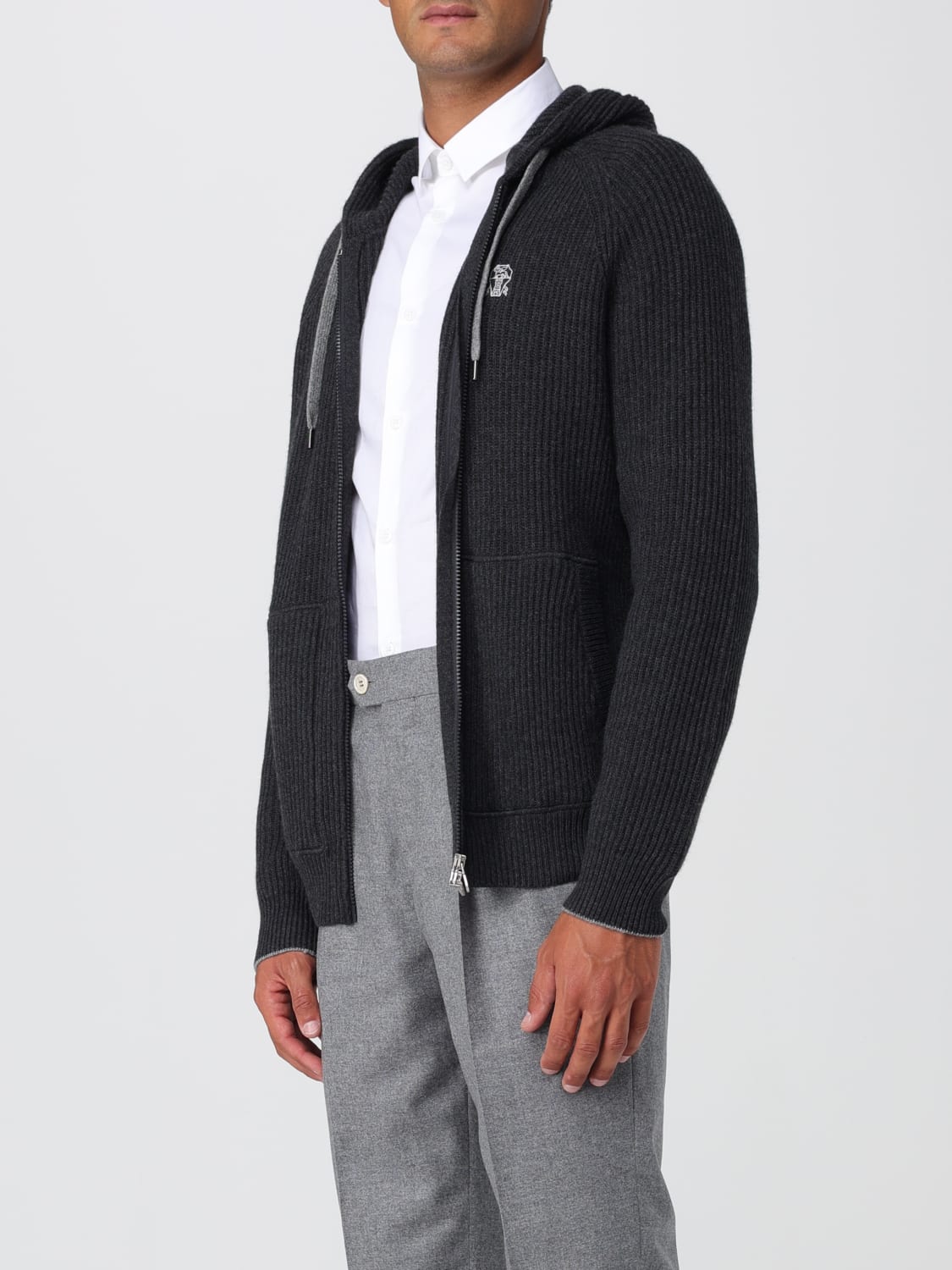 BRUNELLO CUCINELLI SWEATSHIRT: Sweatshirt herren Brunello Cucinelli, Grau - Img 4