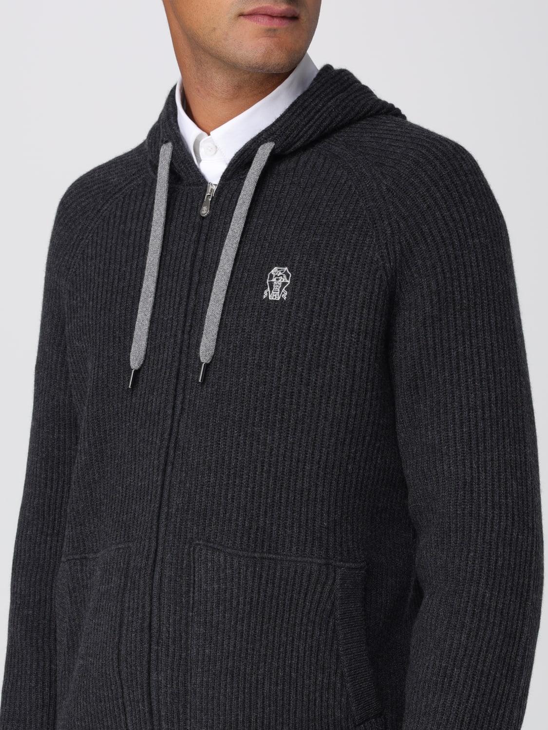 BRUNELLO CUCINELLI SWEATSHIRT: Sweatshirt herren Brunello Cucinelli, Grau - Img 5