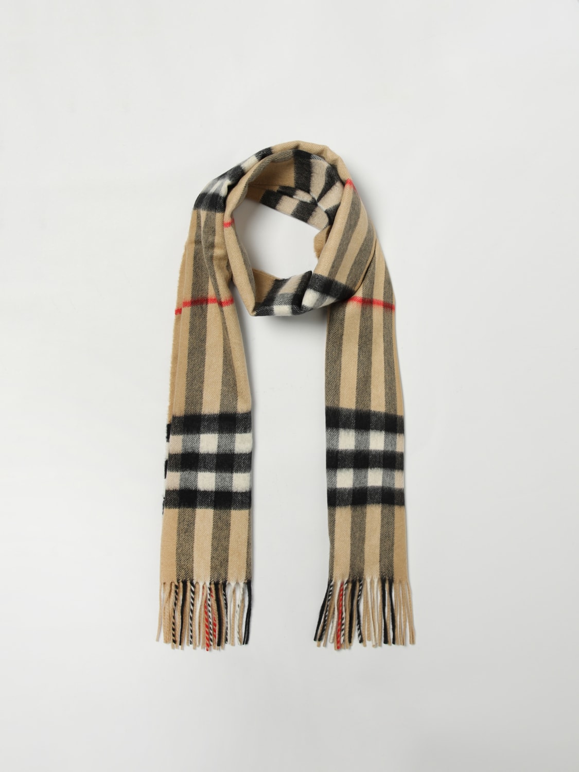 BURBERRY: Scarf woman - Beige | Burberry scarf 8076576D BURBERRY: Scarf woman - Beige | Burberry scarf 8076576D