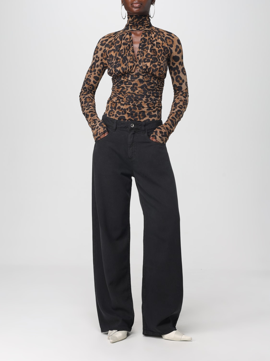 BLUMARINE TOP: Top mujer Blumarine, Marrón - Img 6