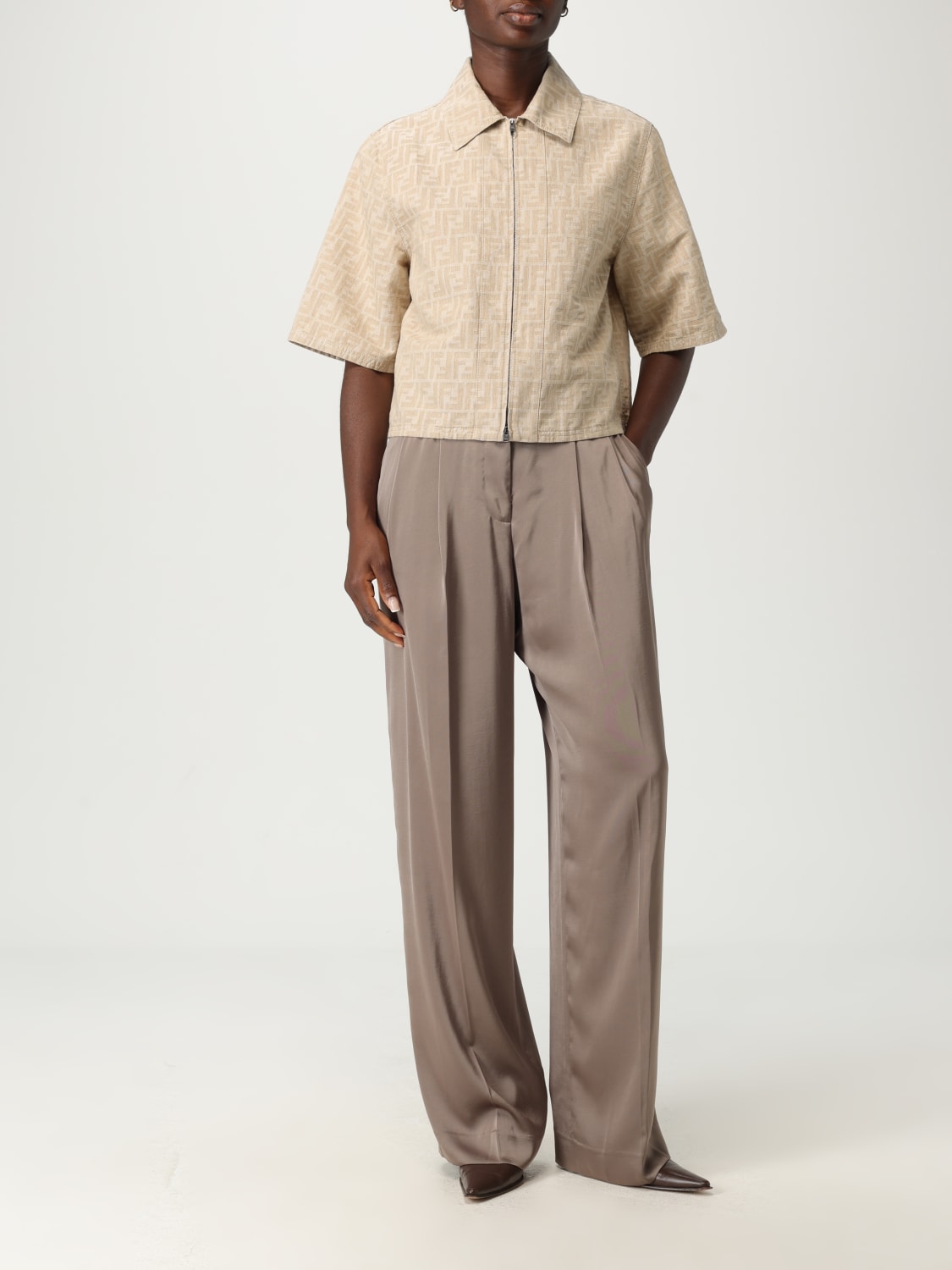 FENDI JACKET: Jacket woman Fendi, Beige - Img 2