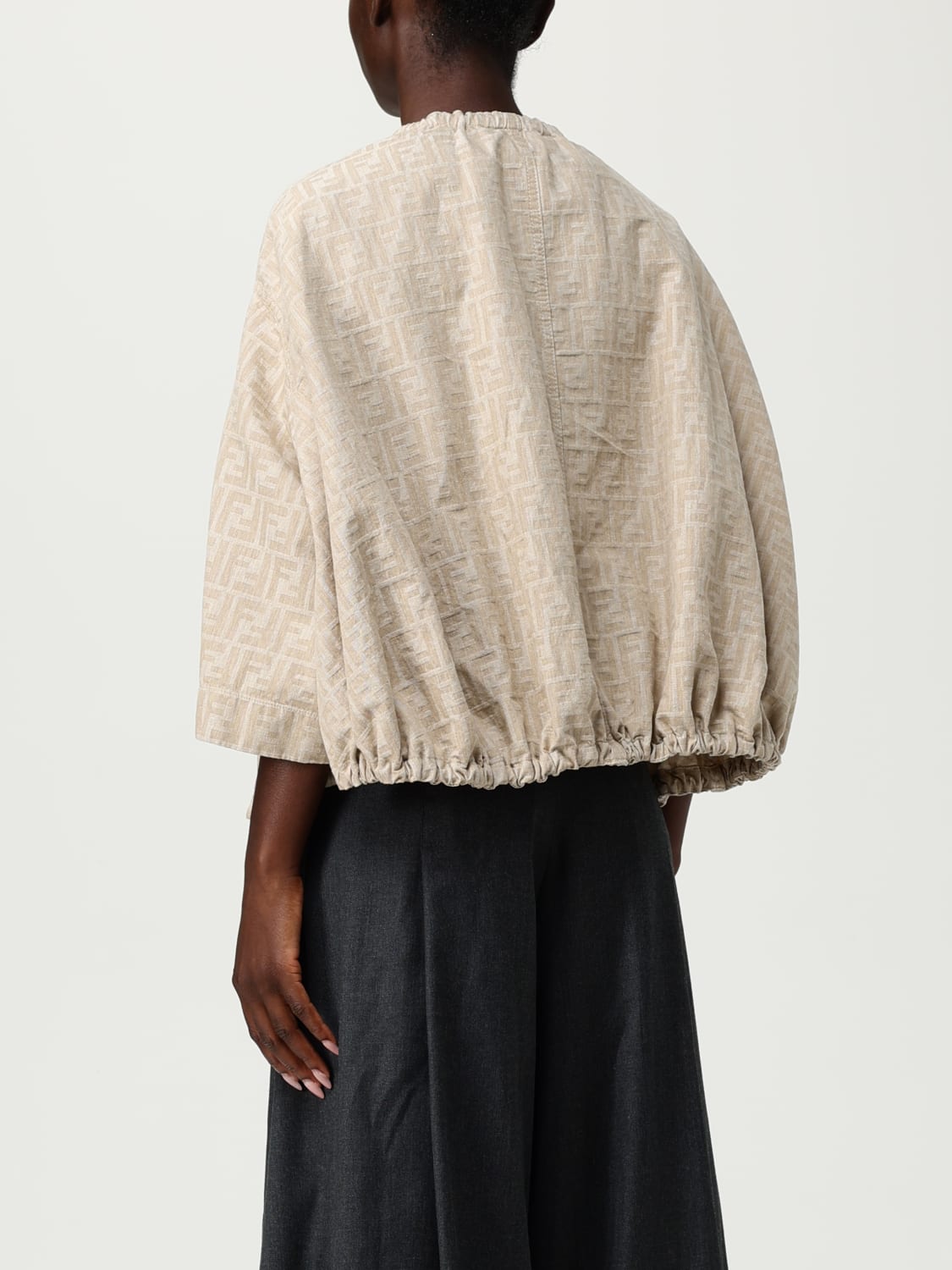 FENDI JACKET: Jacket woman Fendi, Beige - Img 3