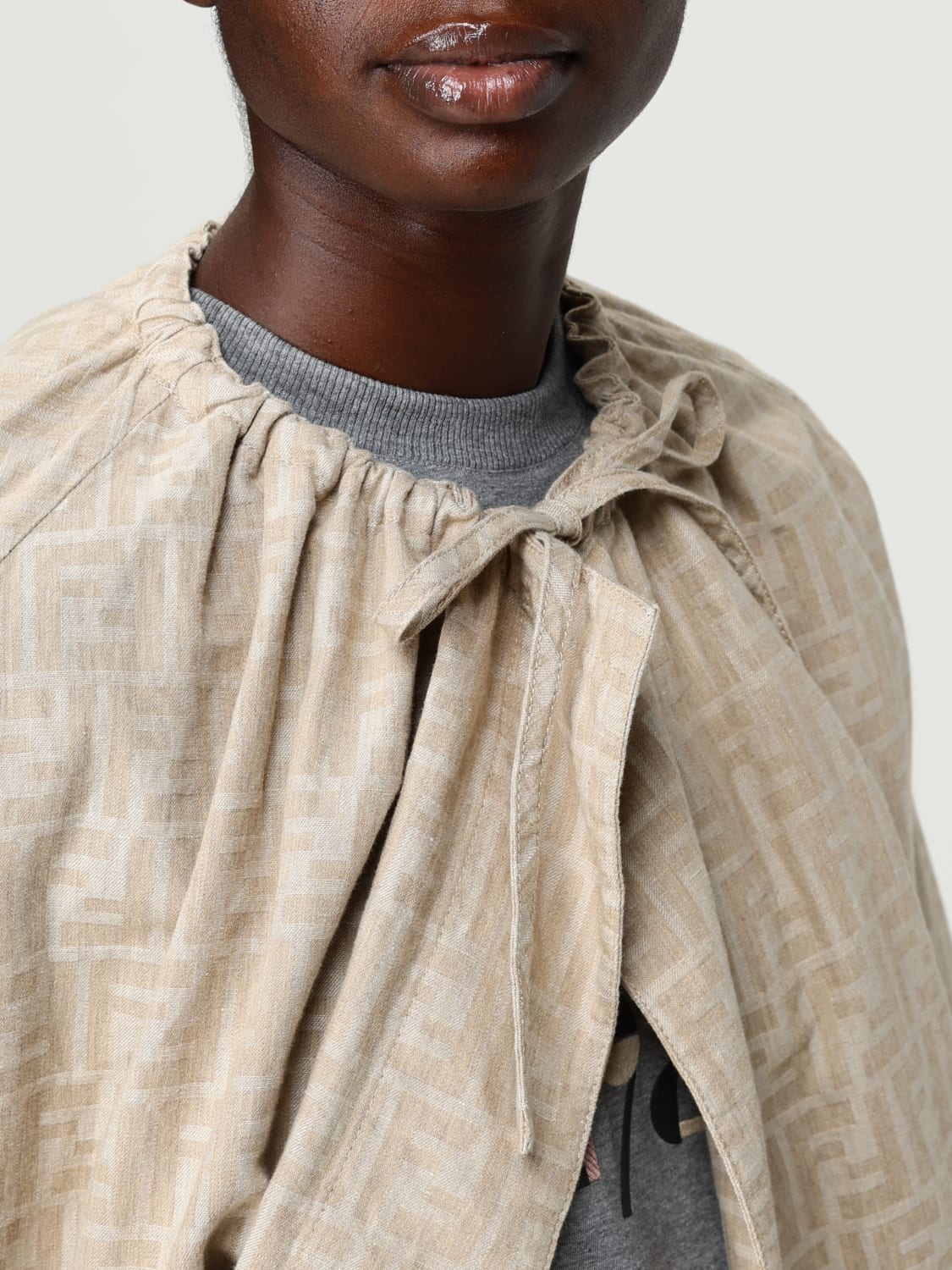 FENDI JACKET: Jacket woman Fendi, Beige - Img 5