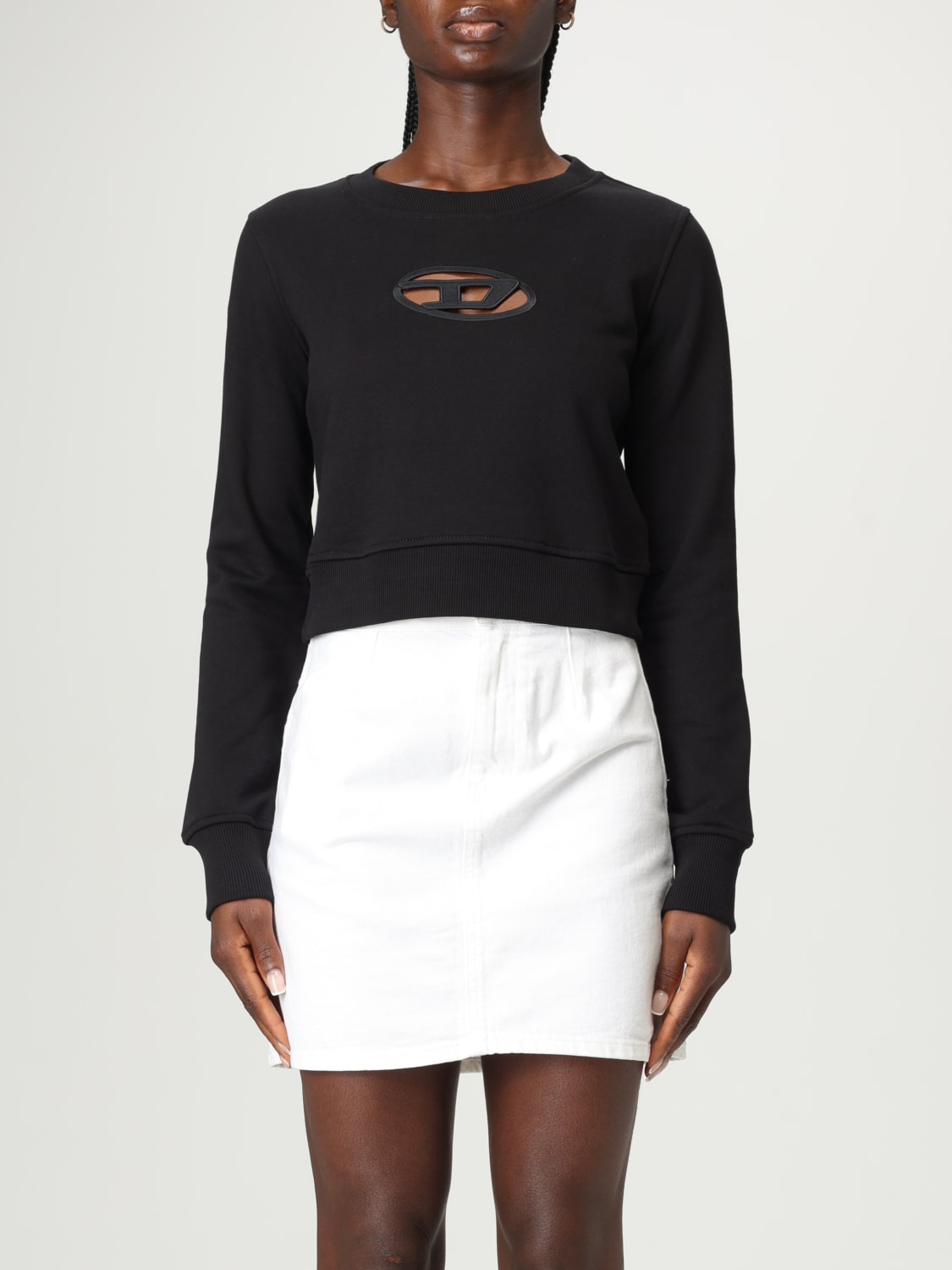 DIESEL SWEATSHIRT: Sweatshirt woman Diesel, Black - Img 1