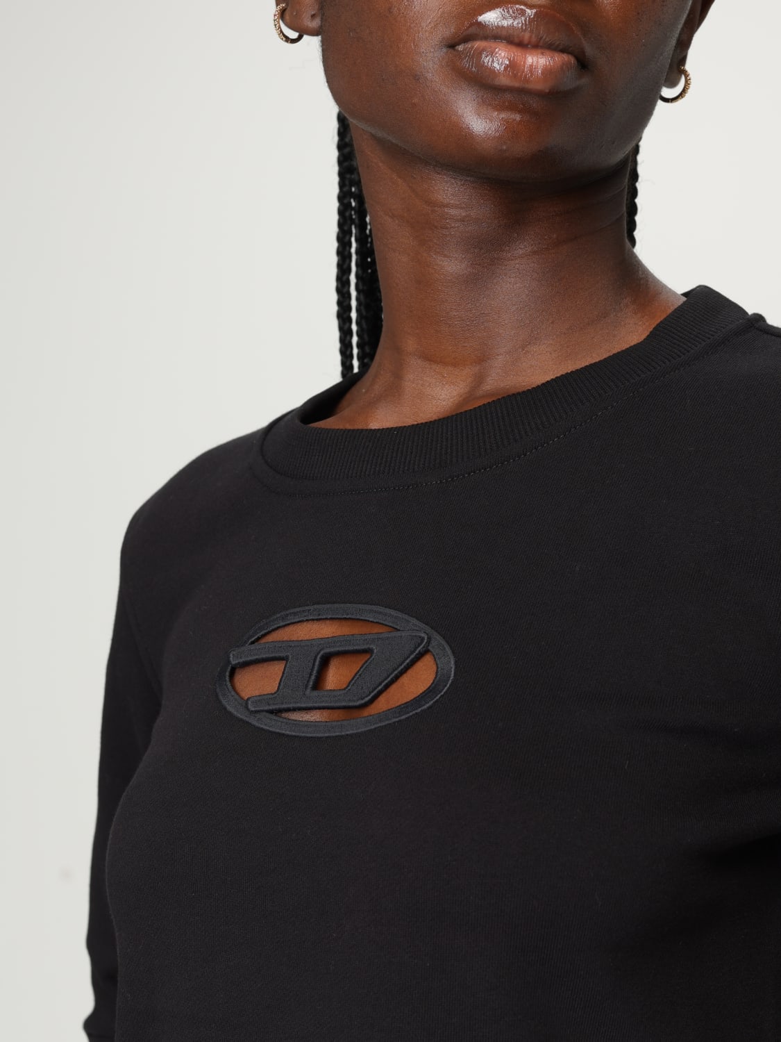 DIESEL SWEATSHIRT: Sweatshirt woman Diesel, Black - Img 3