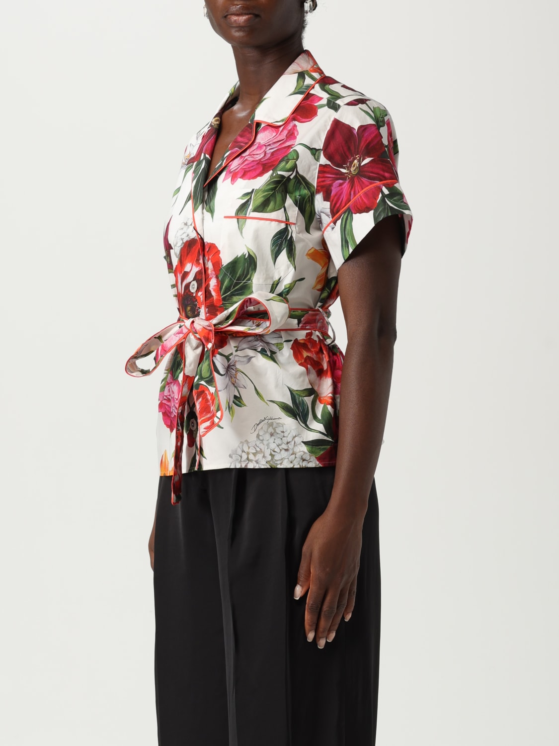 DOLCE & GABBANA CHEMISE: Top femme Dolce & Gabbana, Multicolore - Img 4