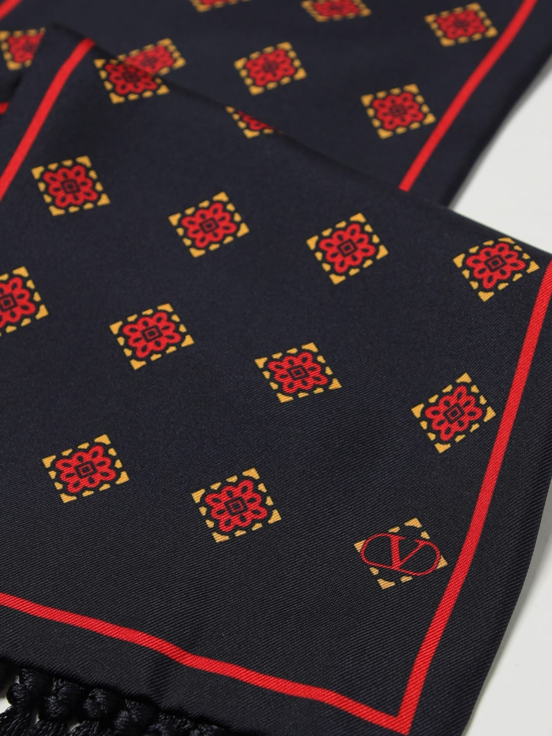 VALENTINO GARAVANI BUFANDA: Bufanda hombre Valentino Garavani, Azul Marino - Img 3