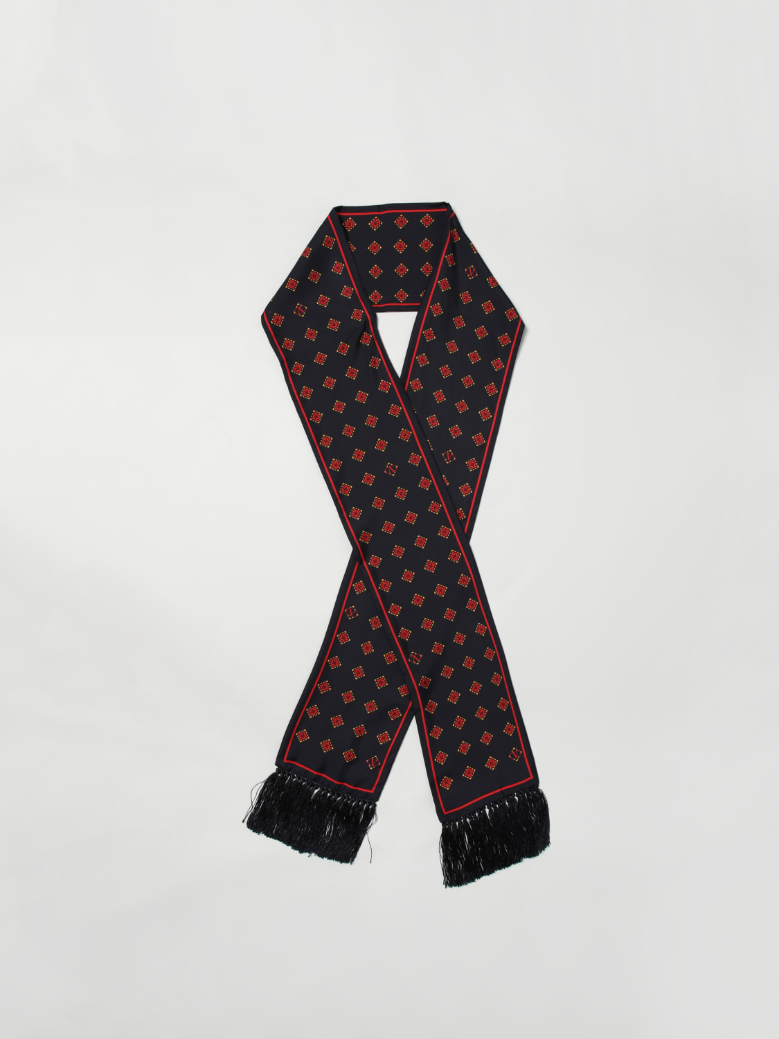 VALENTINO GARAVANI BUFANDA: Bufanda hombre Valentino Garavani, Azul Marino - Img 5