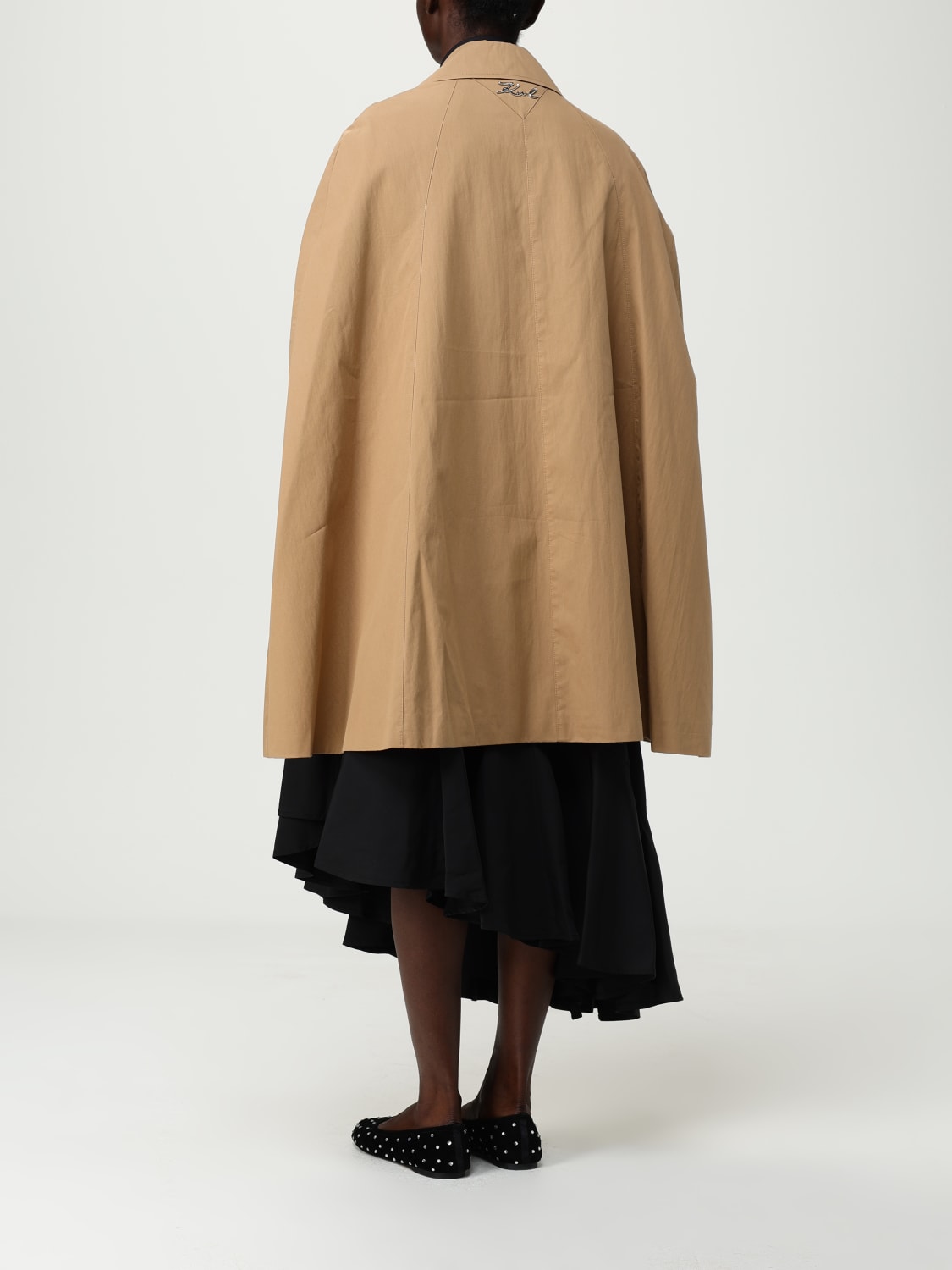 KARL LAGERFELD MANTEL: Pelerine damen Karl Lagerfeld, Beige - Img 3