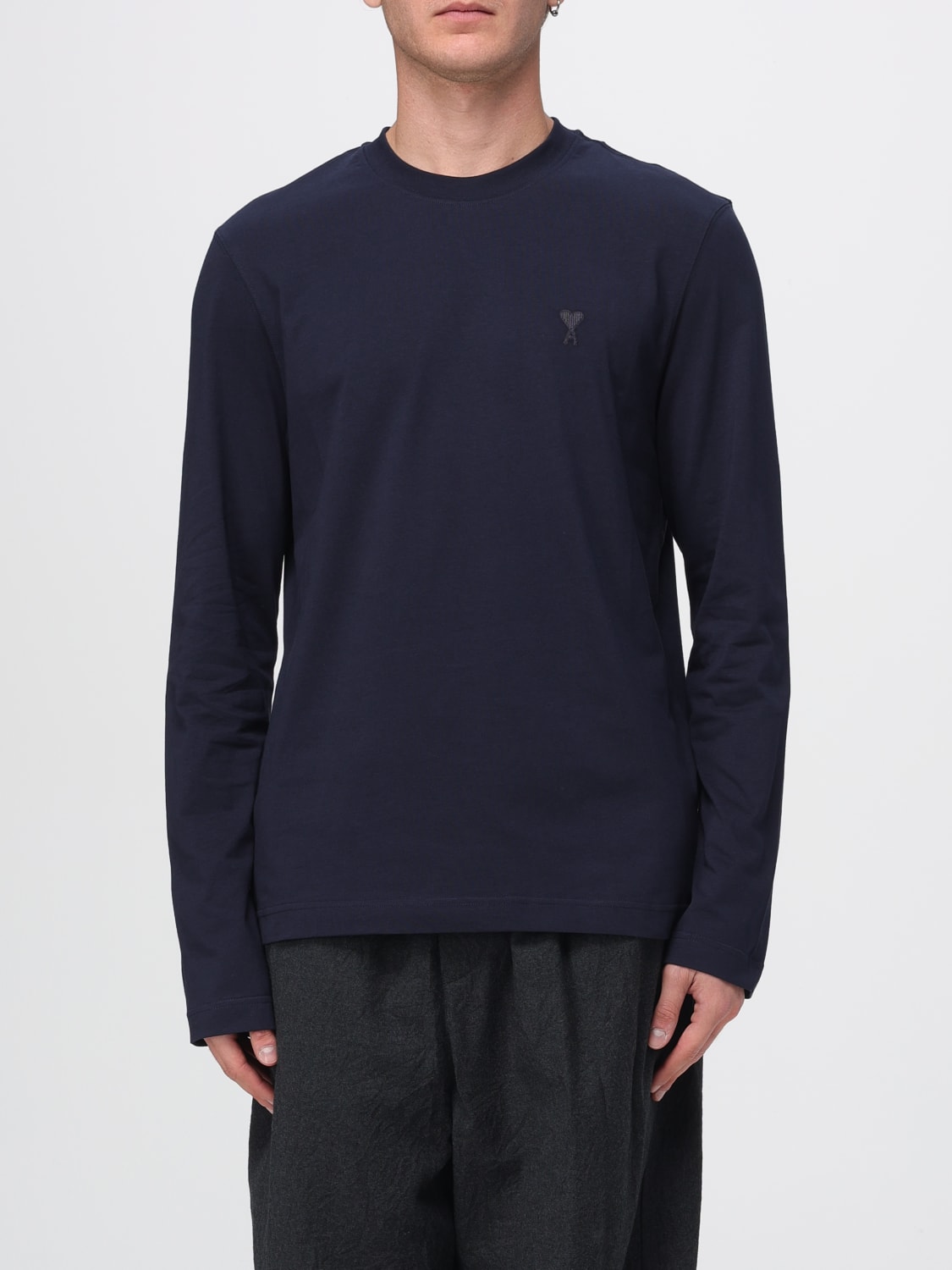 AMI PARIS T-SHIRT: T-shirt men Ami Paris, Blue - Img 1