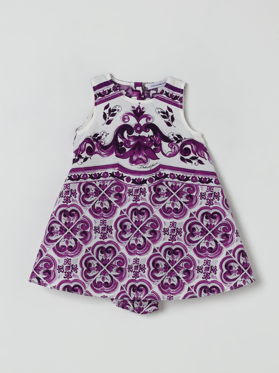 DOLCE & GABBANA ROMPER: Romper kids Dolce & Gabbana, Violet - Img 1