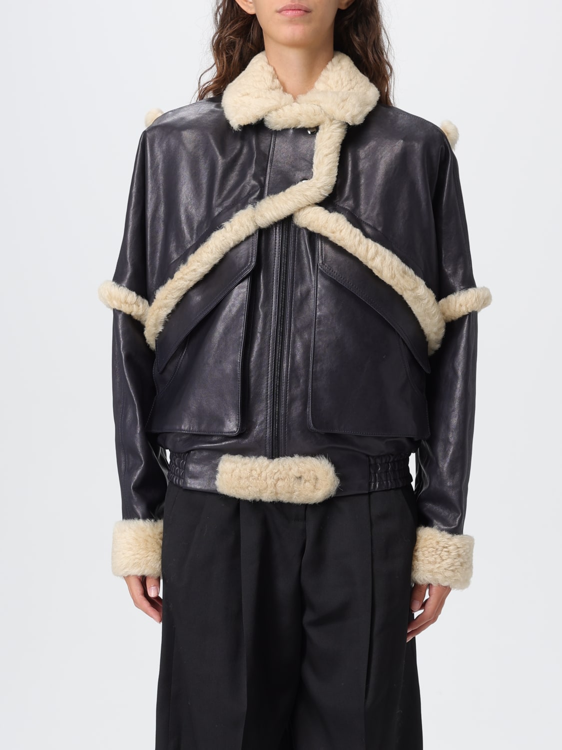 MAGDA BUTRYM JACKET: Jacket woman Magda Butrym, Blue - Img 1