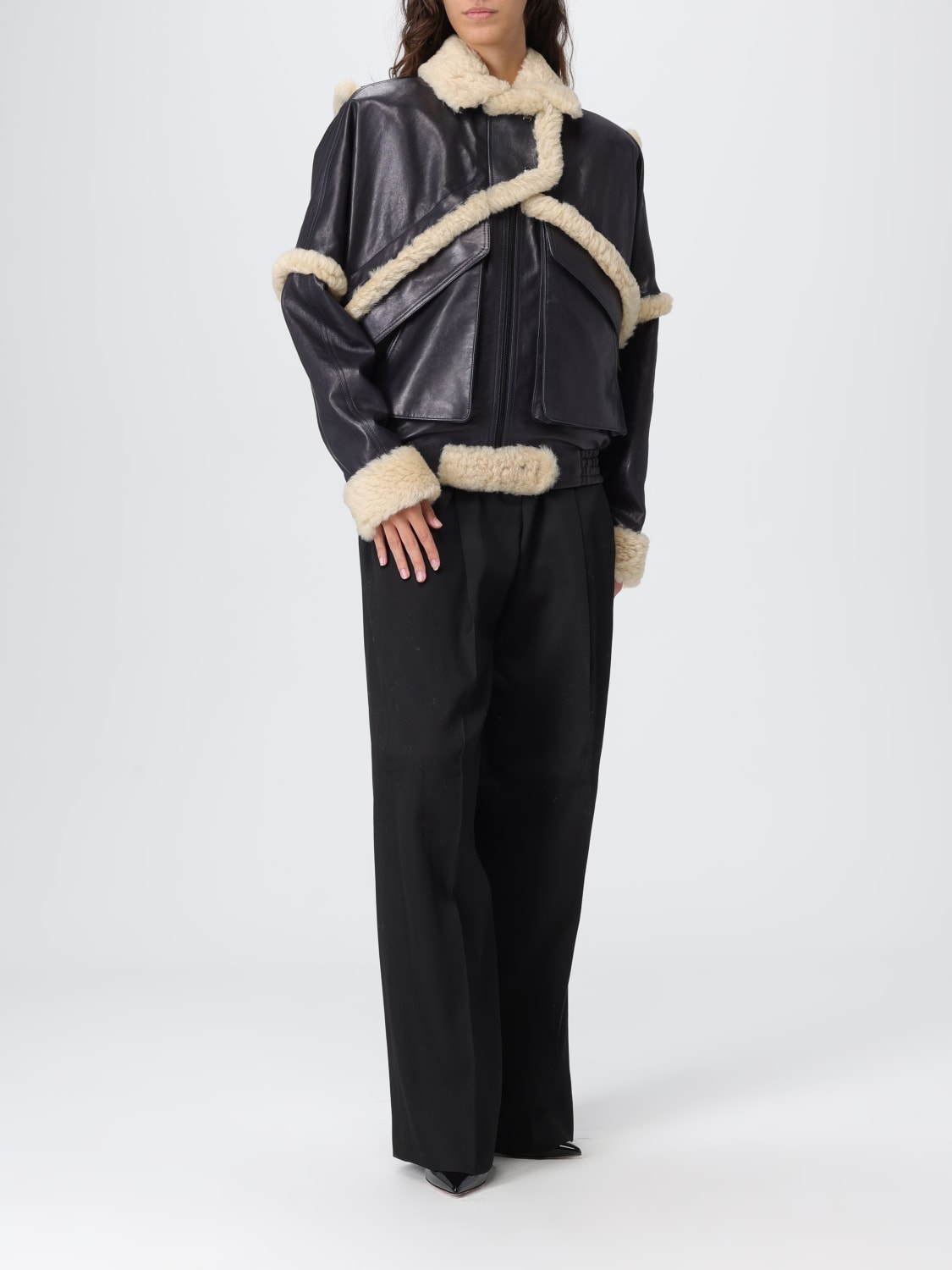 MAGDA BUTRYM JACKET: Jacket woman Magda Butrym, Blue - Img 2