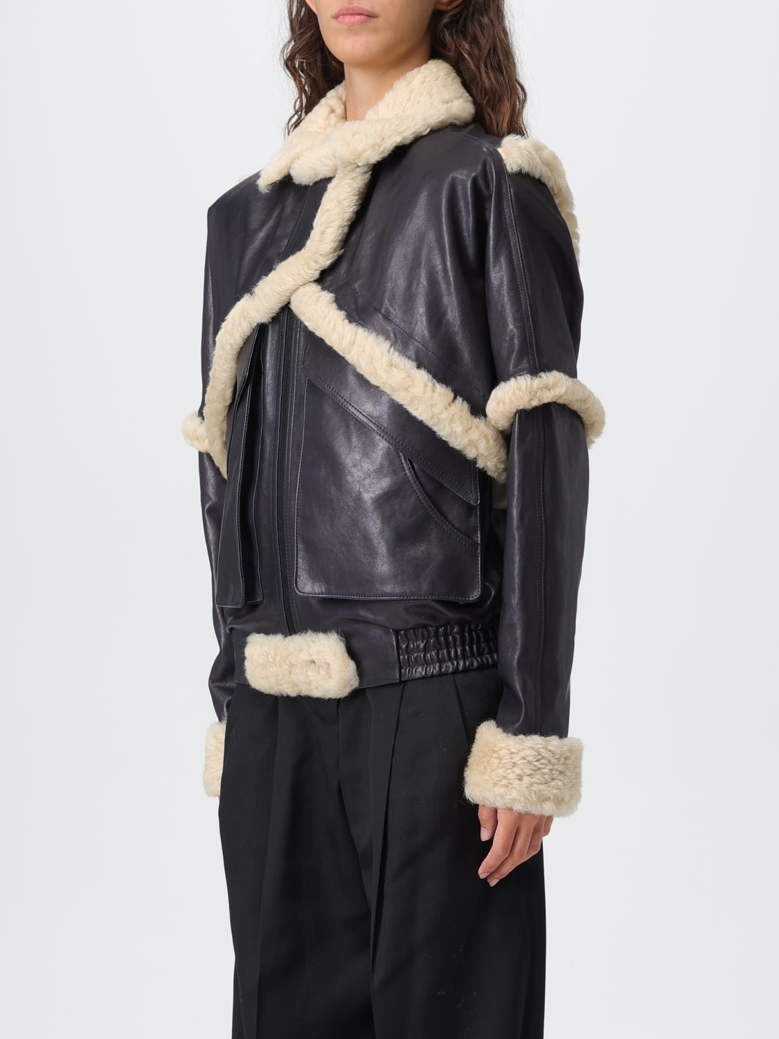 MAGDA BUTRYM JACKET: Jacket woman Magda Butrym, Blue - Img 4