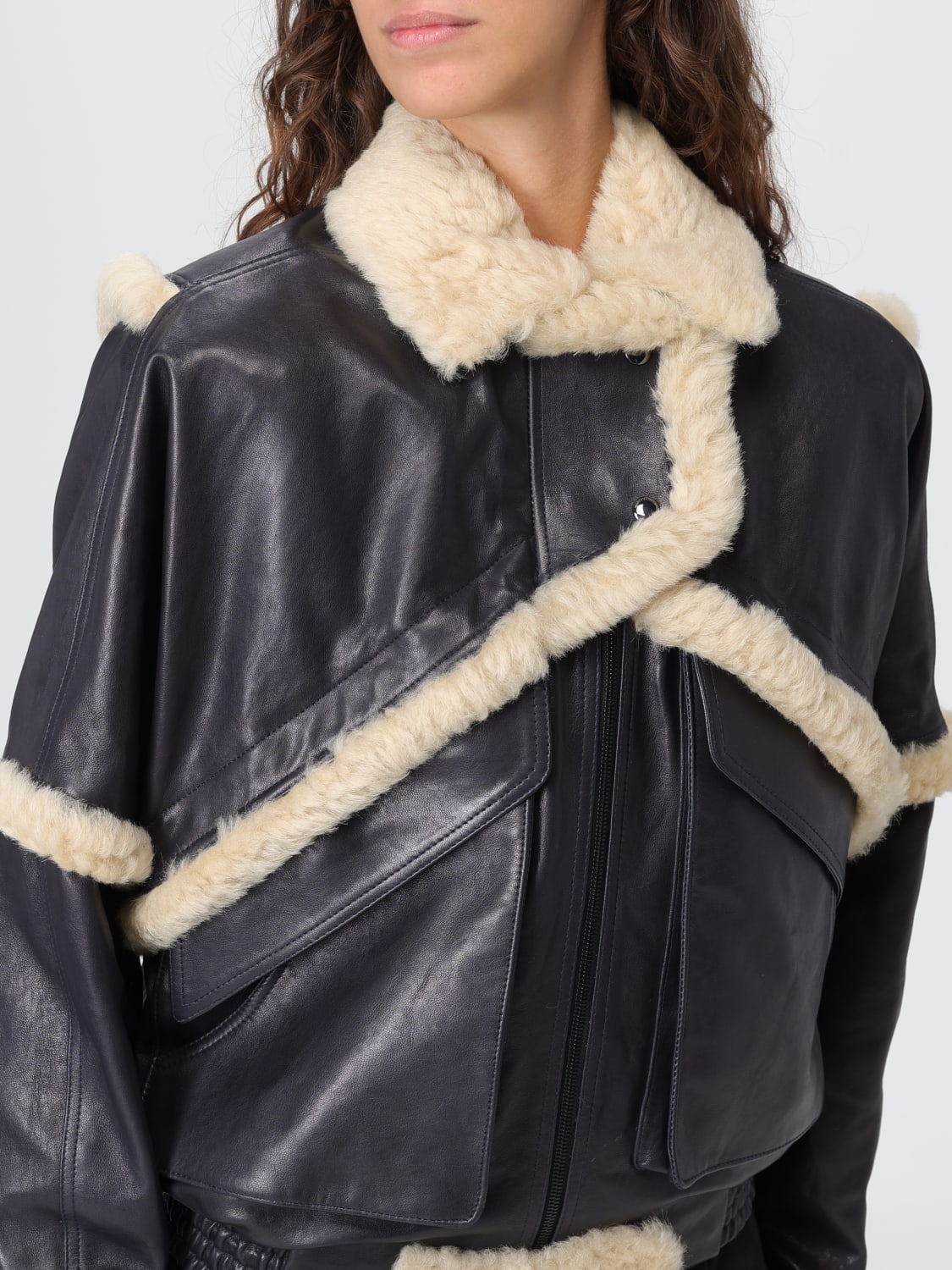 MAGDA BUTRYM JACKET: Jacket woman Magda Butrym, Blue - Img 5