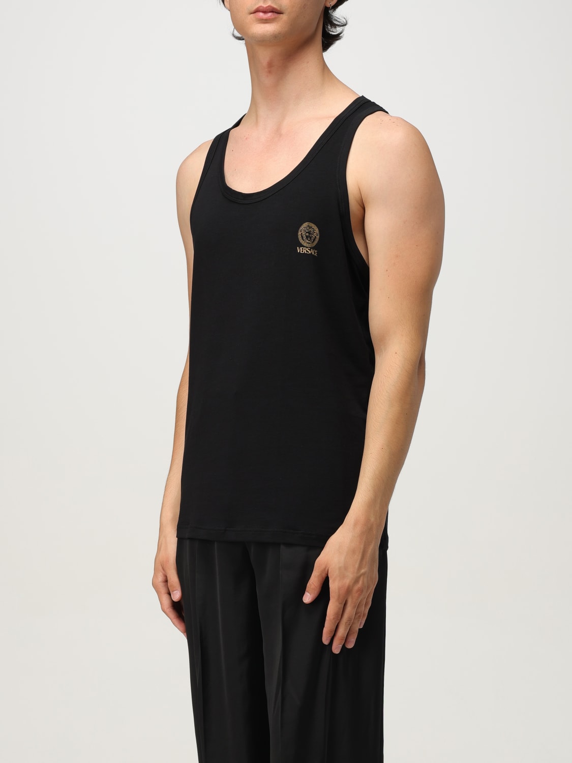 VERSACE T-SHIRT: Underwear men Versace, Black - Img 4