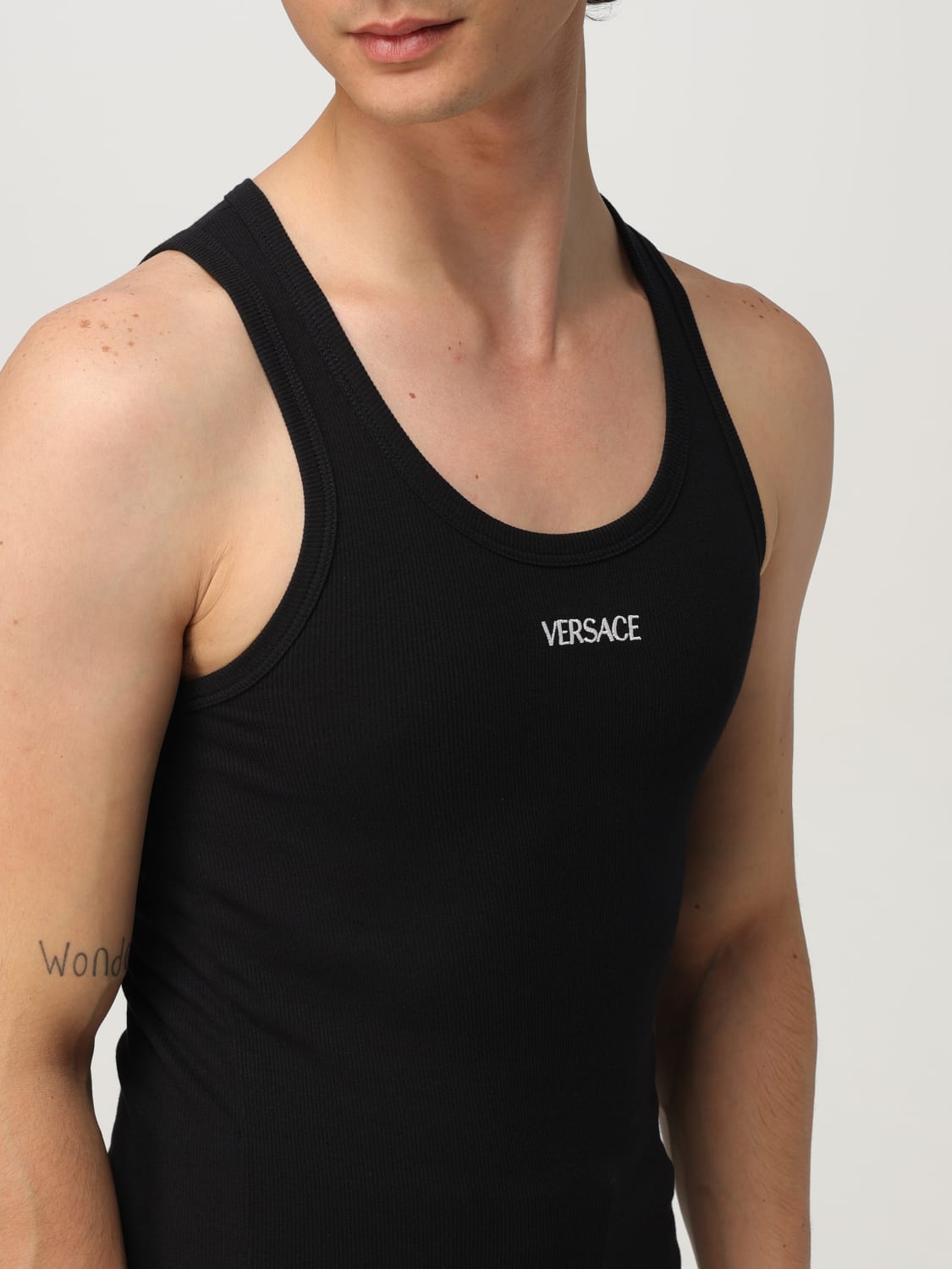 VERSACE T-SHIRT: Underwear men Versace, Black - Img 5