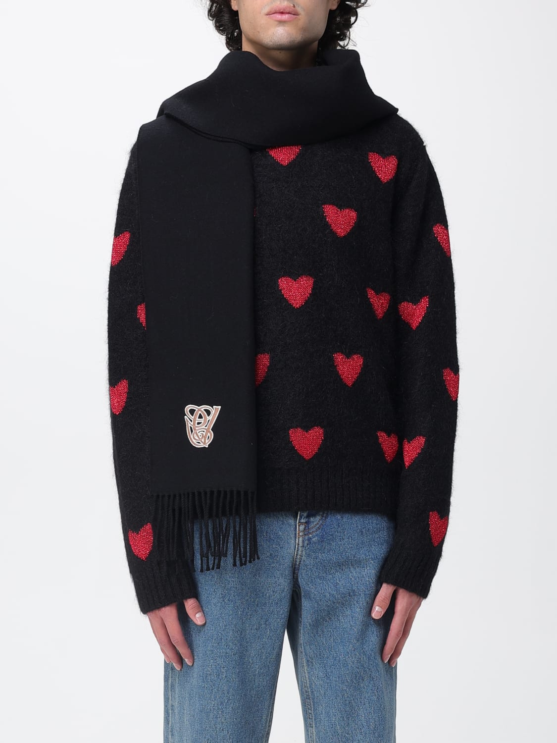 VALENTINO GARAVANI SCARF: Scarf men Valentino Garavani, Black - Img 2