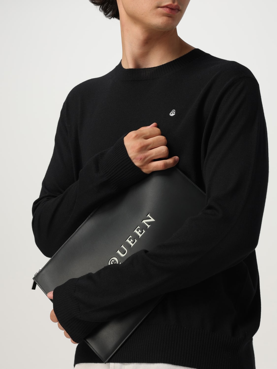 MCQUEEN BRIEFCASE: Bags men McQueen, Black - Img 2