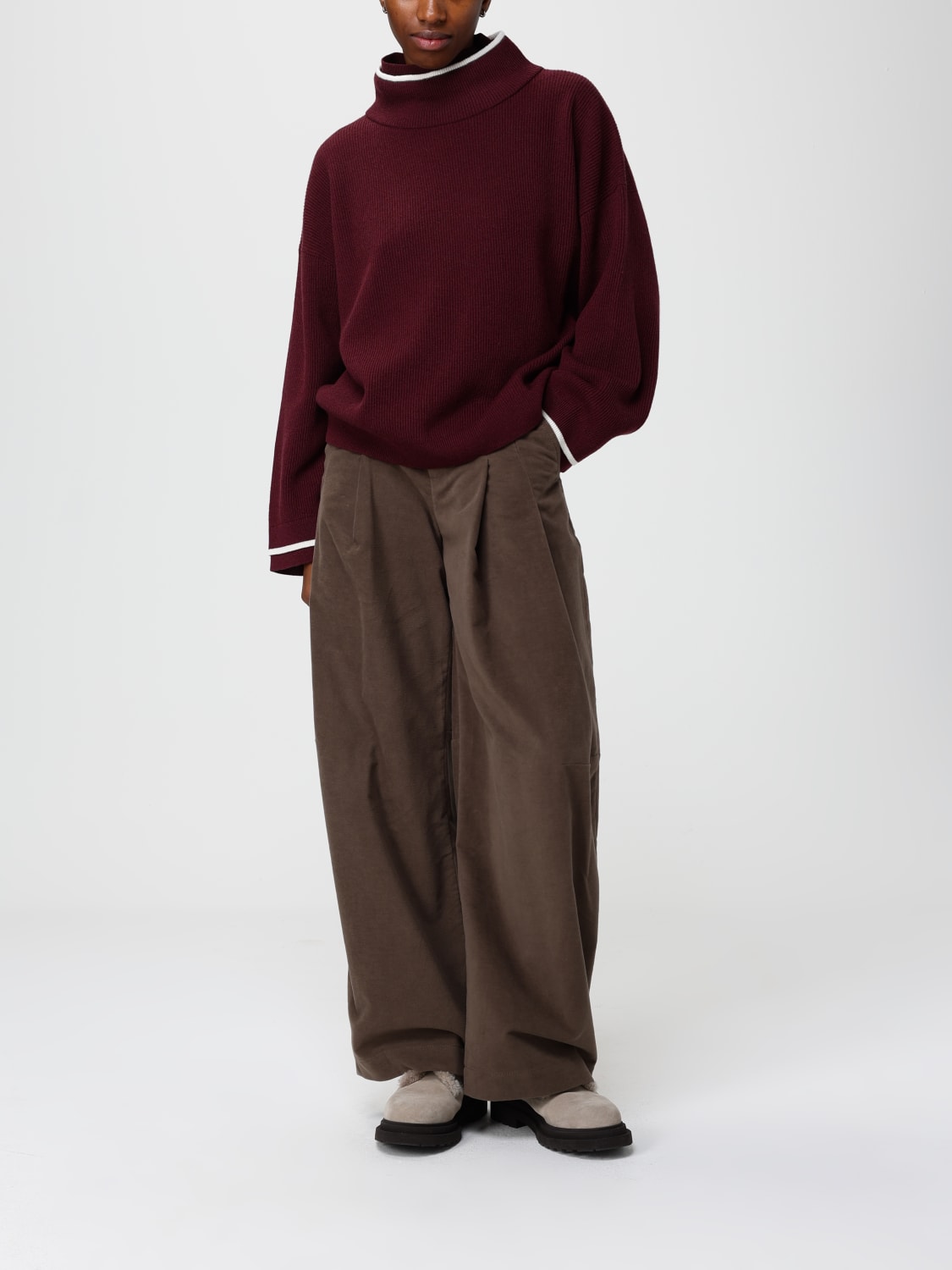 BRUNELLO CUCINELLI PULL: Pull femme Brunello Cucinelli, Rose - Img 2