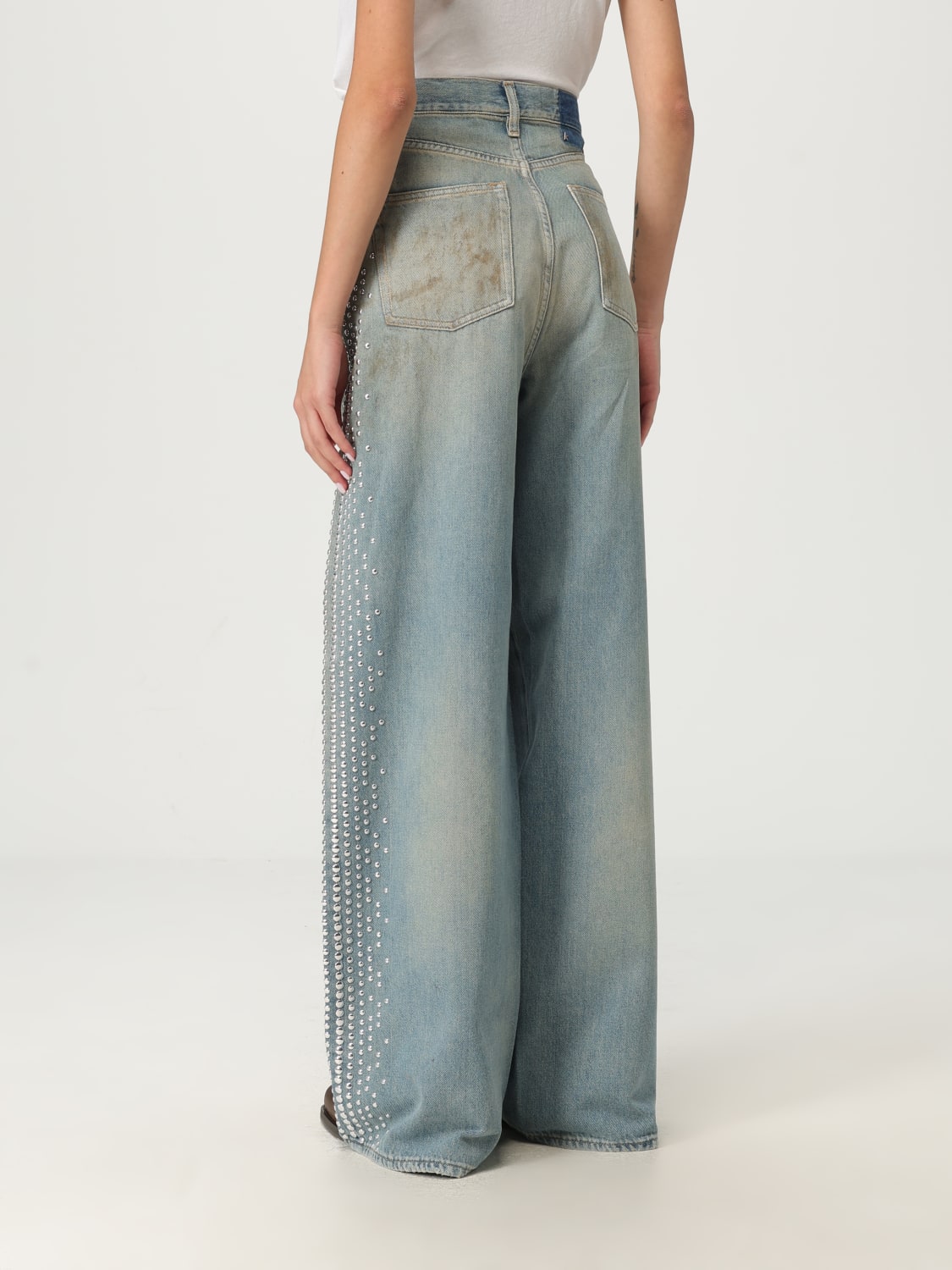 GOLDEN GOOSE VAQUEROS: Vaquero mujer Golden Goose, Azul Oscuro - Img 3