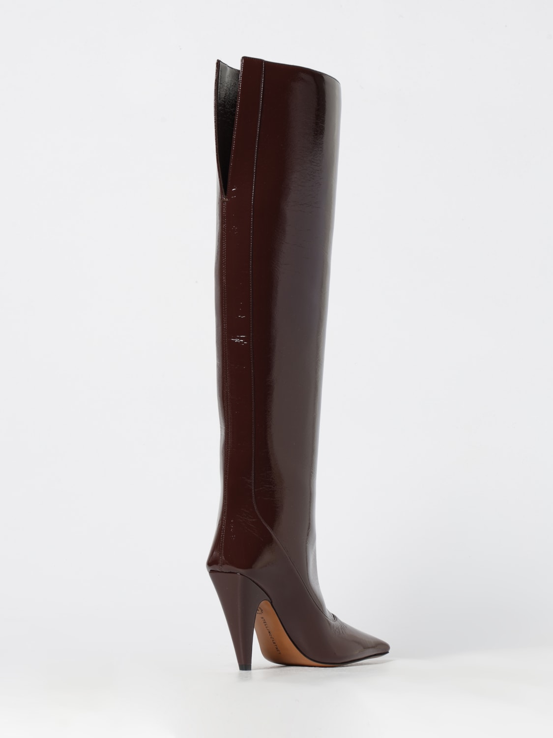 STELLA MCCARTNEY BOTTES: Bottines plates femme Stella McCartney, Marron - Img 3
