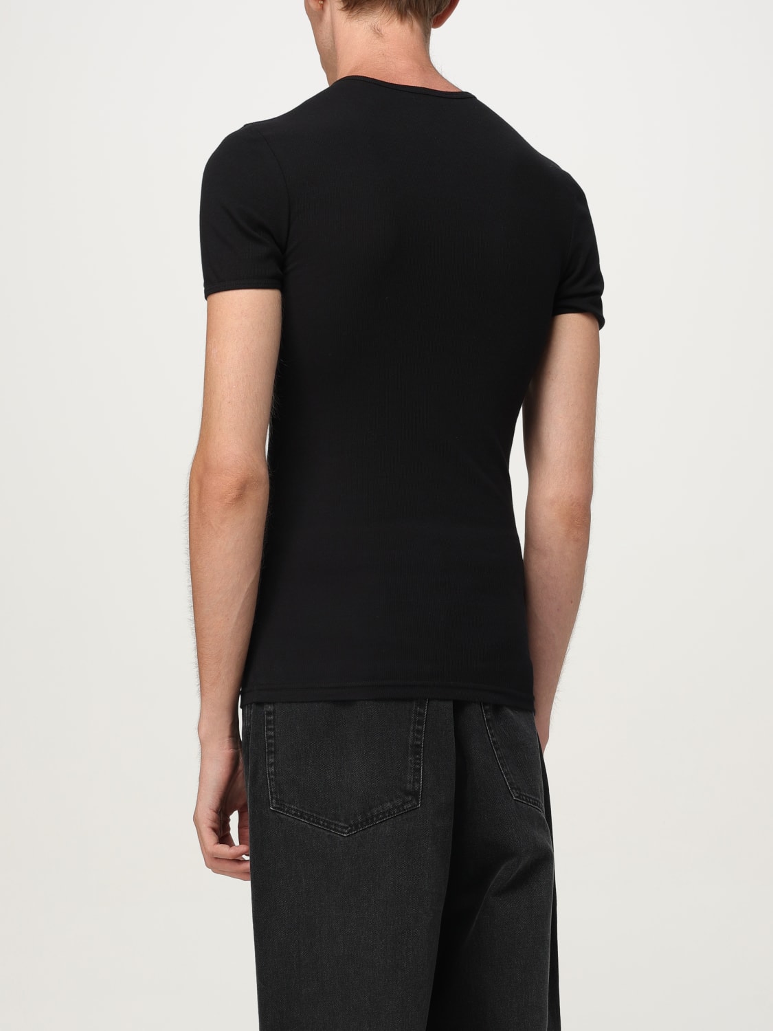 VERSACE T-SHIRT: Unterwäsche herren Versace, Schwarz - Img 3